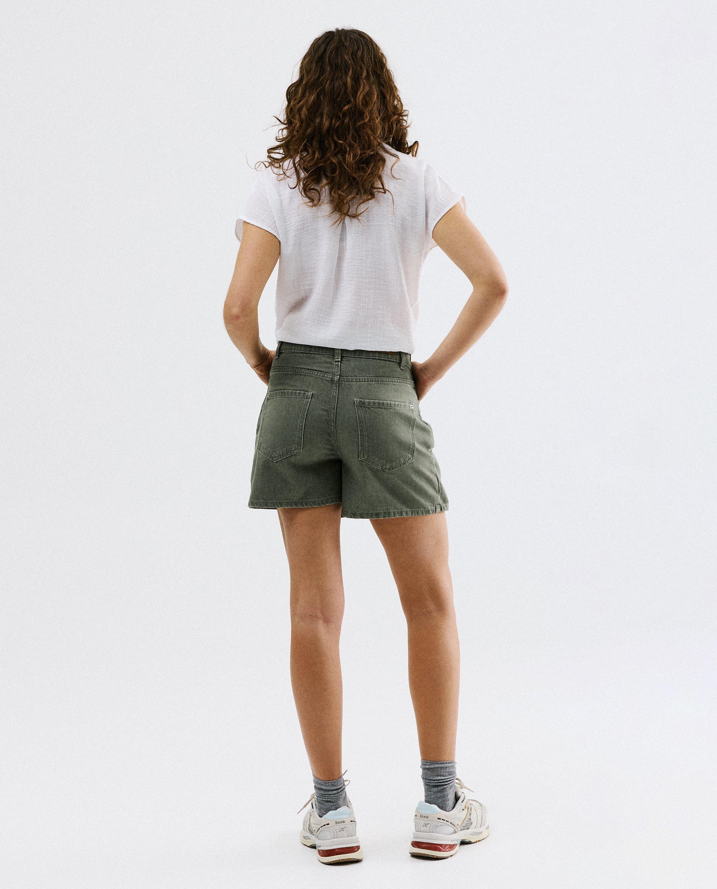 Skort vert en jeans - D&eacute;tails du produit - vert clair - image num&eacute;ro 2