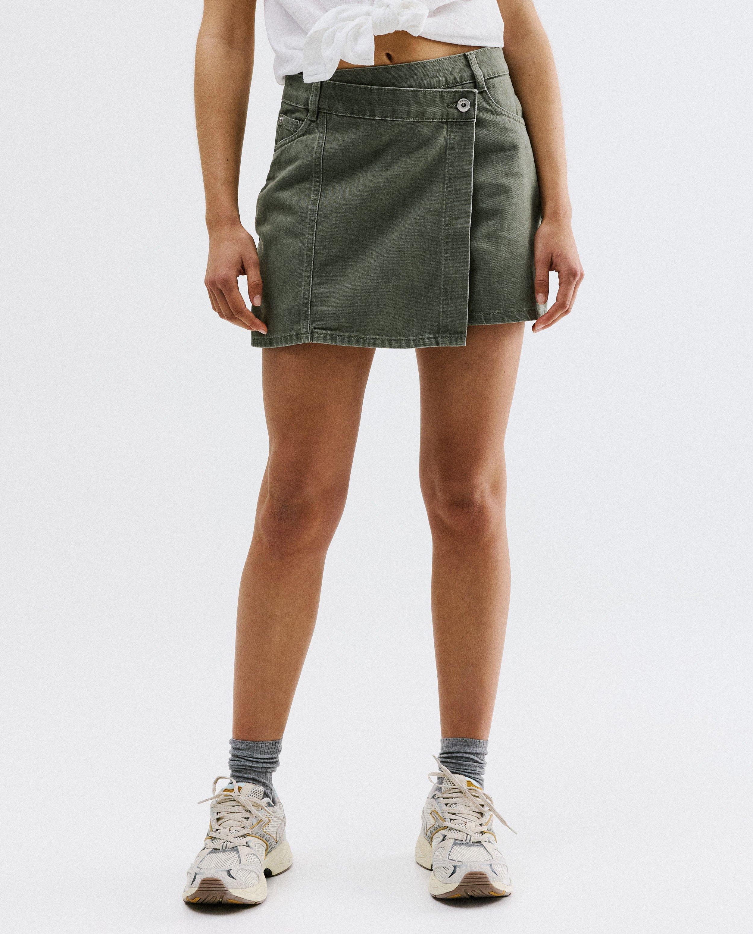 Groene jeansskort - Product Detail - lichtgroen - afbeelding nummer 3