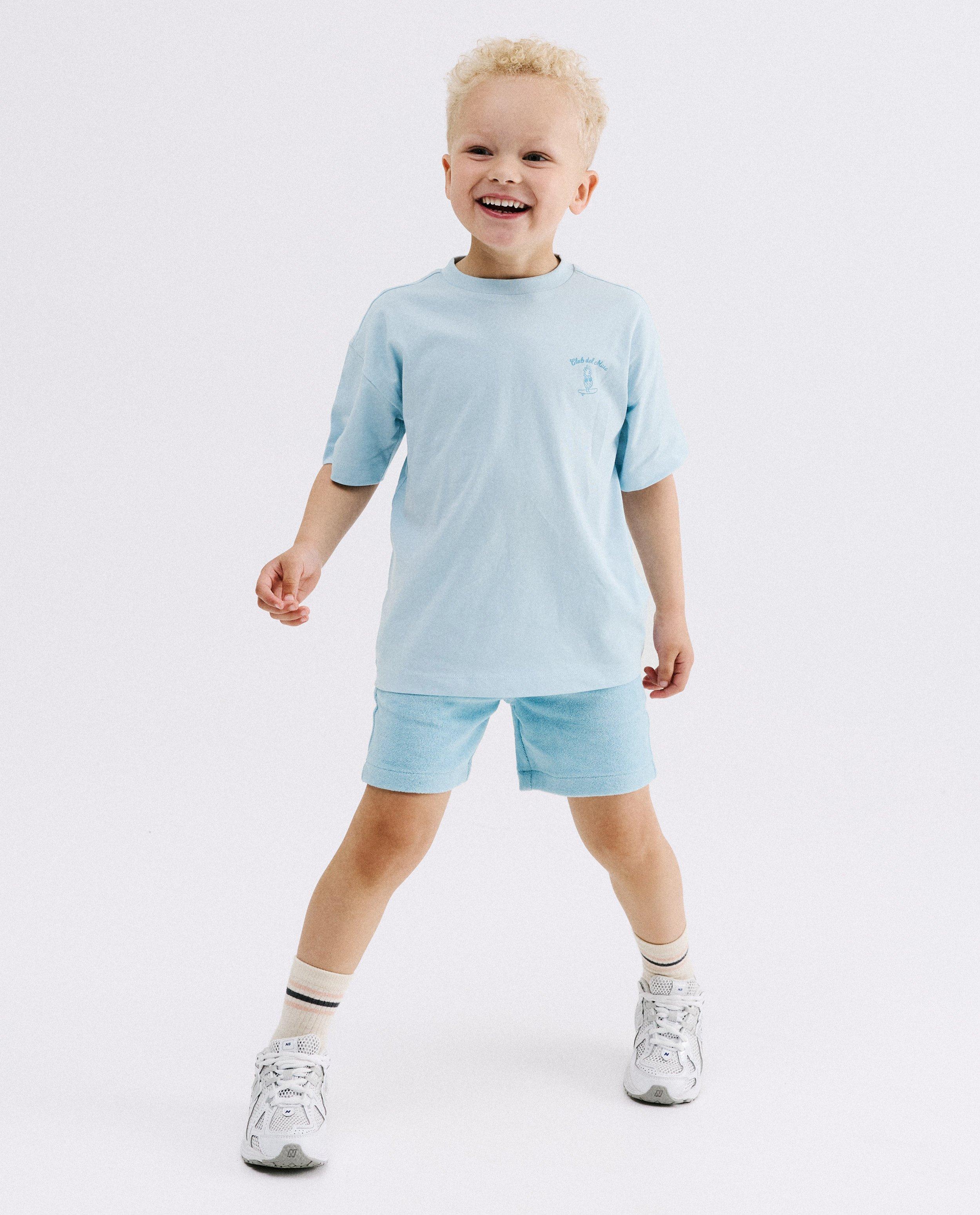 T-shirt avec imprim&eacute; au dos - D&eacute;tails du produit - bleu clair - image num&eacute;ro 4