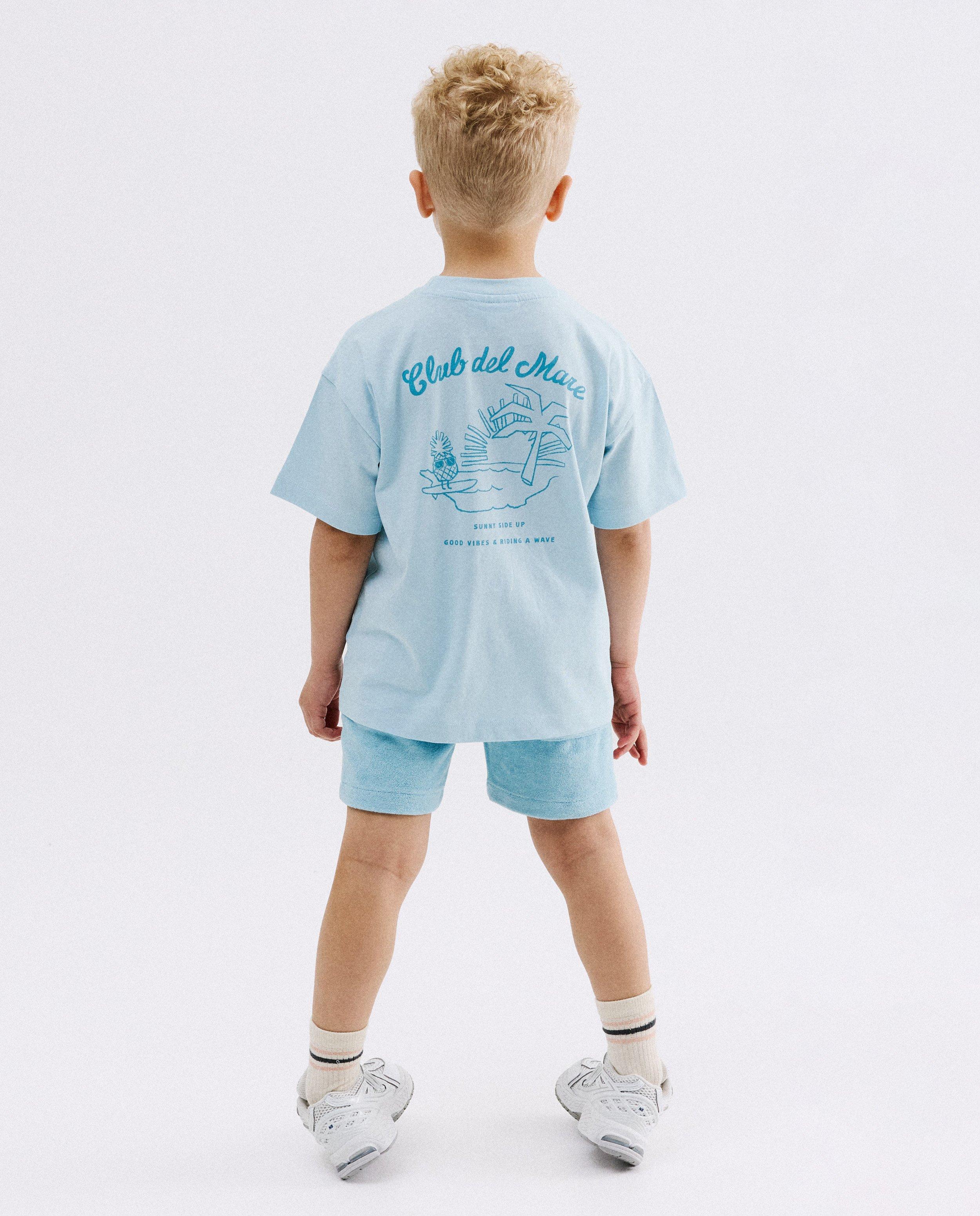 T-shirt avec imprim&eacute; au dos - D&eacute;tails du produit - bleu clair - image num&eacute;ro 5