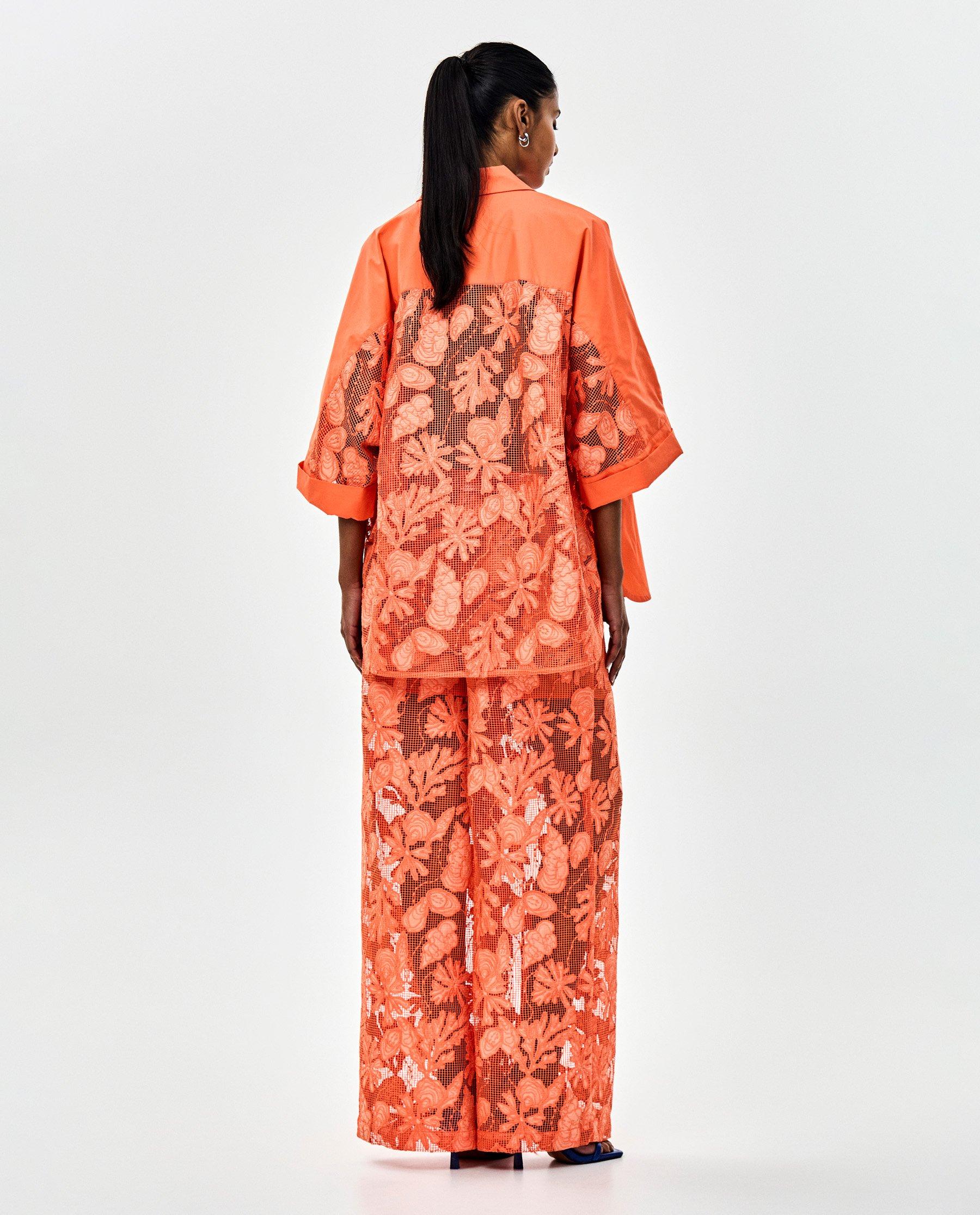 Blouse met kanten rug - Product Detail - feloranje - afbeelding nummer 3