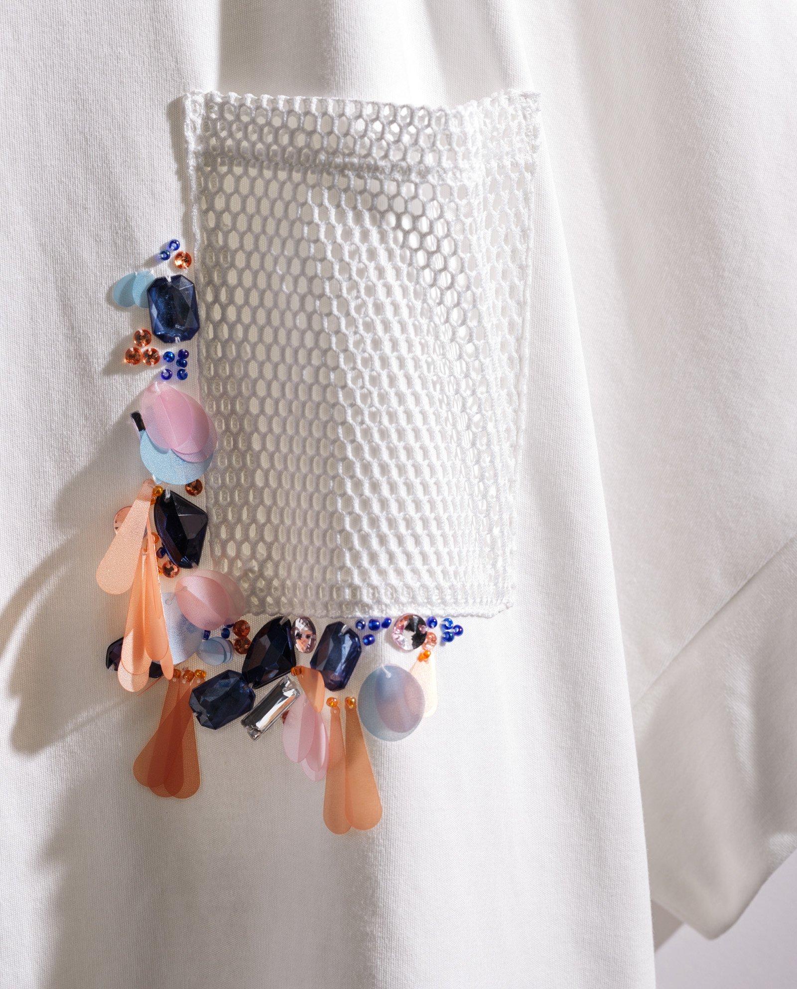 T-shirts - T-shirt met geborduurde bloemen, loose fit