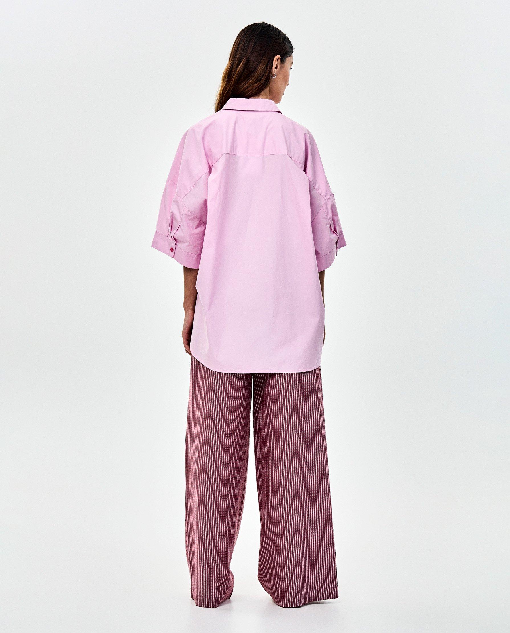Blouse chemise rose - D&eacute;tails du produit - rose clair - image num&eacute;ro 3