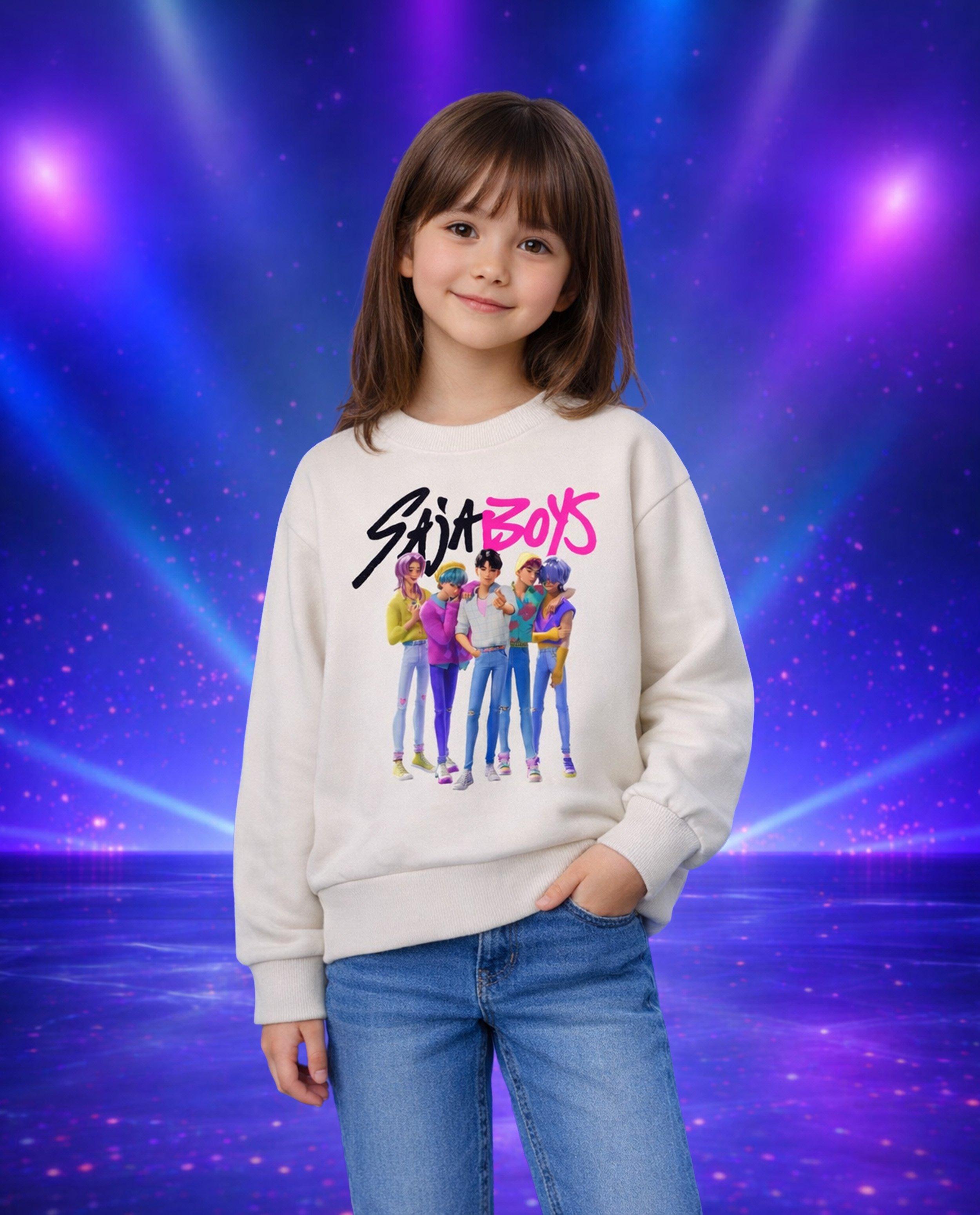 Sweater met print KPop Demon Hunters, loose fit, 122-164 - Product Detail - wit - afbeelding nummer 1
