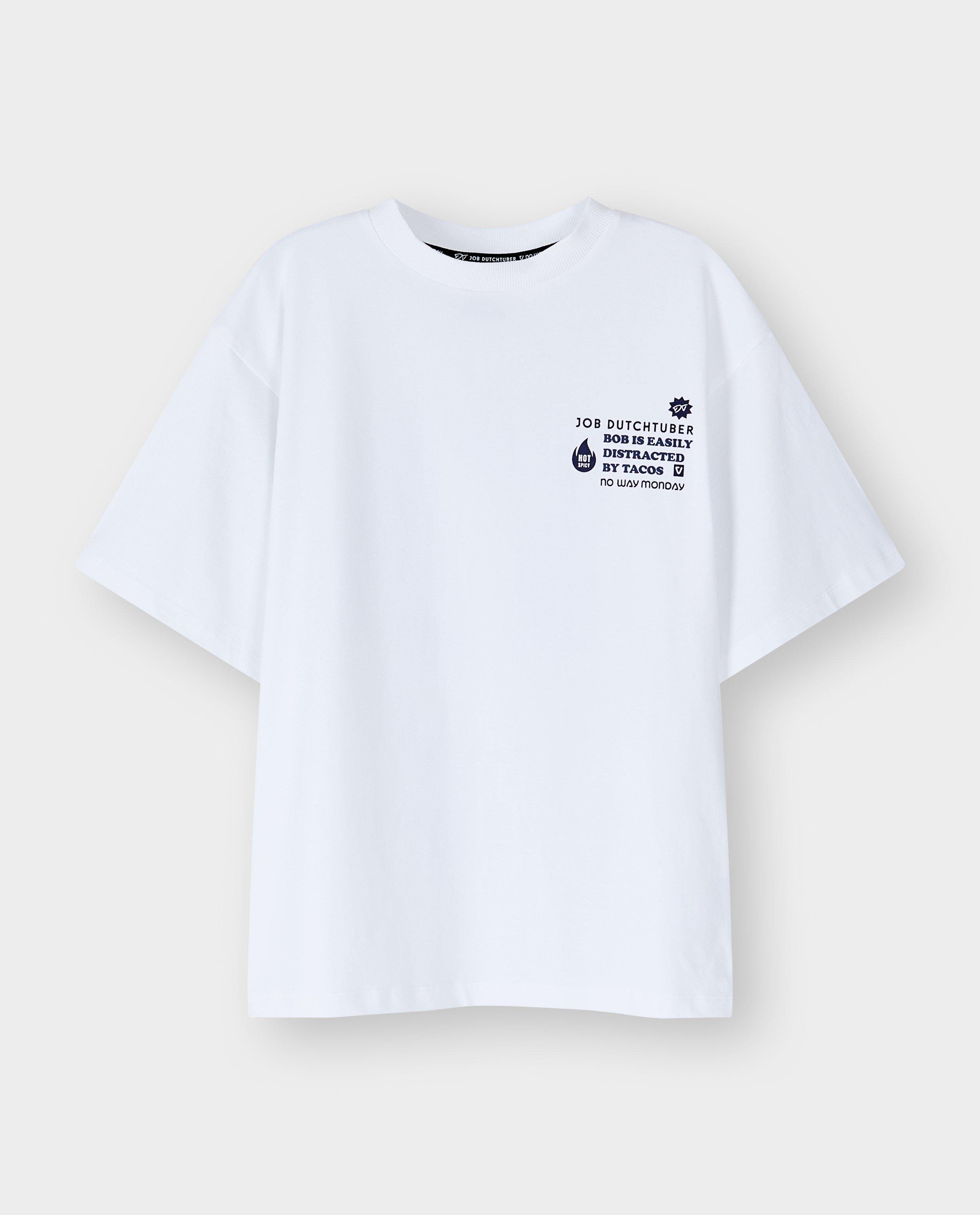 T-shirt avec backprint, 110-152, unisex - D&eacute;tails du produit - blanc - image num&eacute;ro 9