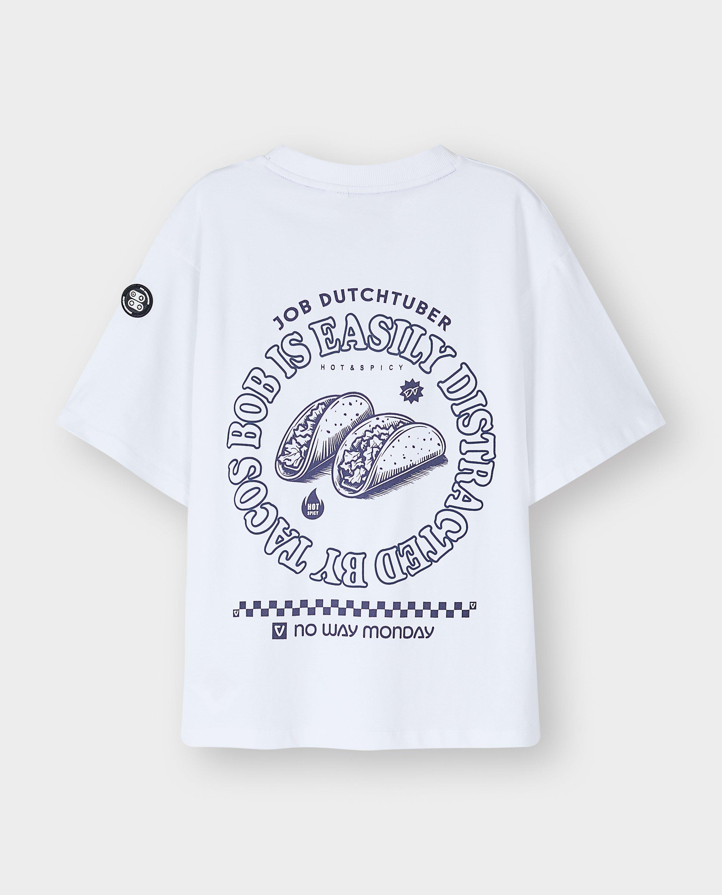 T-shirt met backprint, 110-152, unisex - Product Detail - wit - afbeelding nummer 10