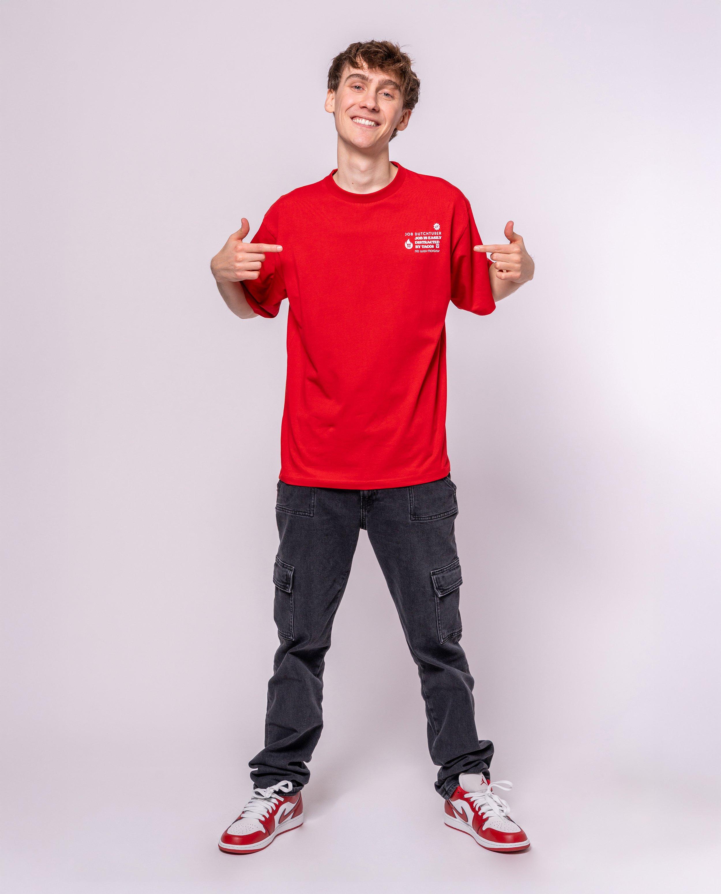 T-shirt met backprint, 110-152, unisex - Product Detail - rood - afbeelding nummer 9