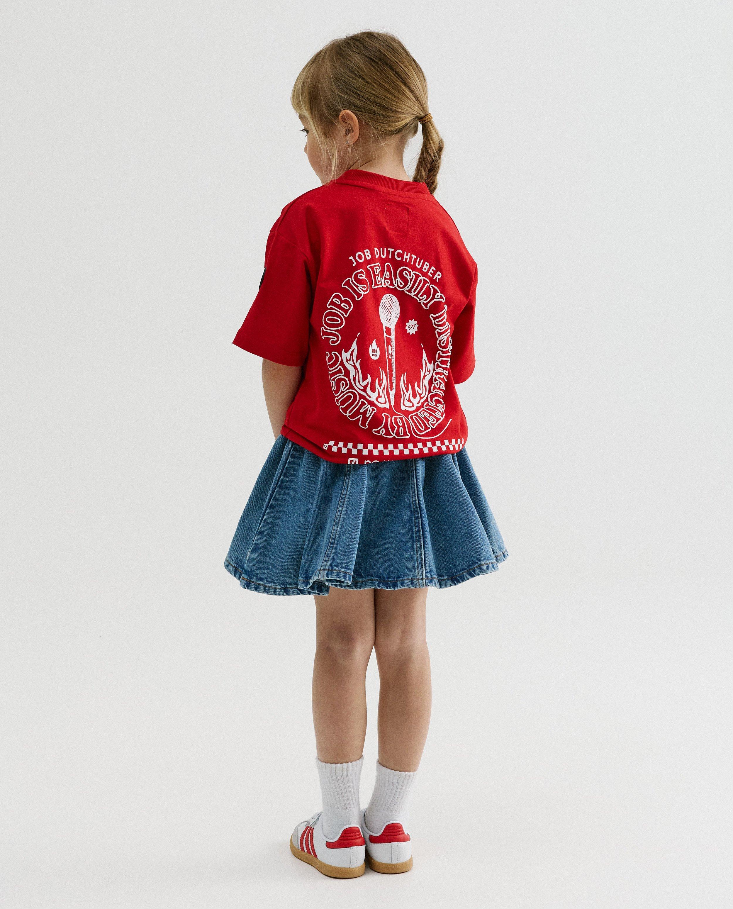 T-shirt met backprint, 110-152, unisex - Product Detail - rood - afbeelding nummer 4