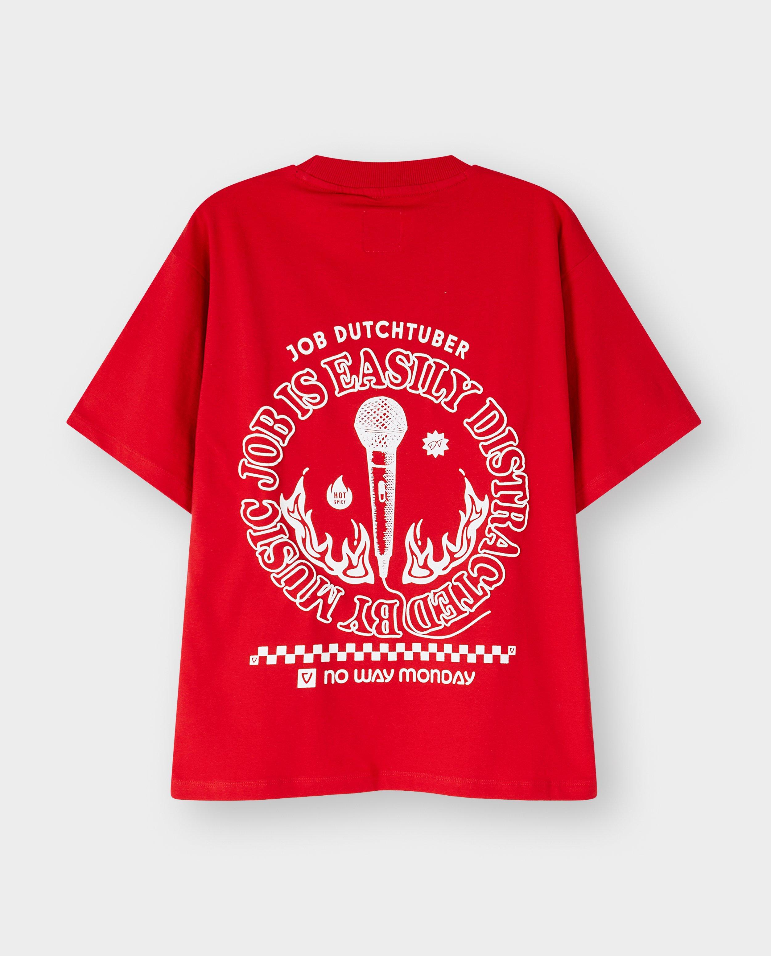 T-shirt avec backprint, 110-152, unisex - D&eacute;tails du produit - rouge - image num&eacute;ro 11