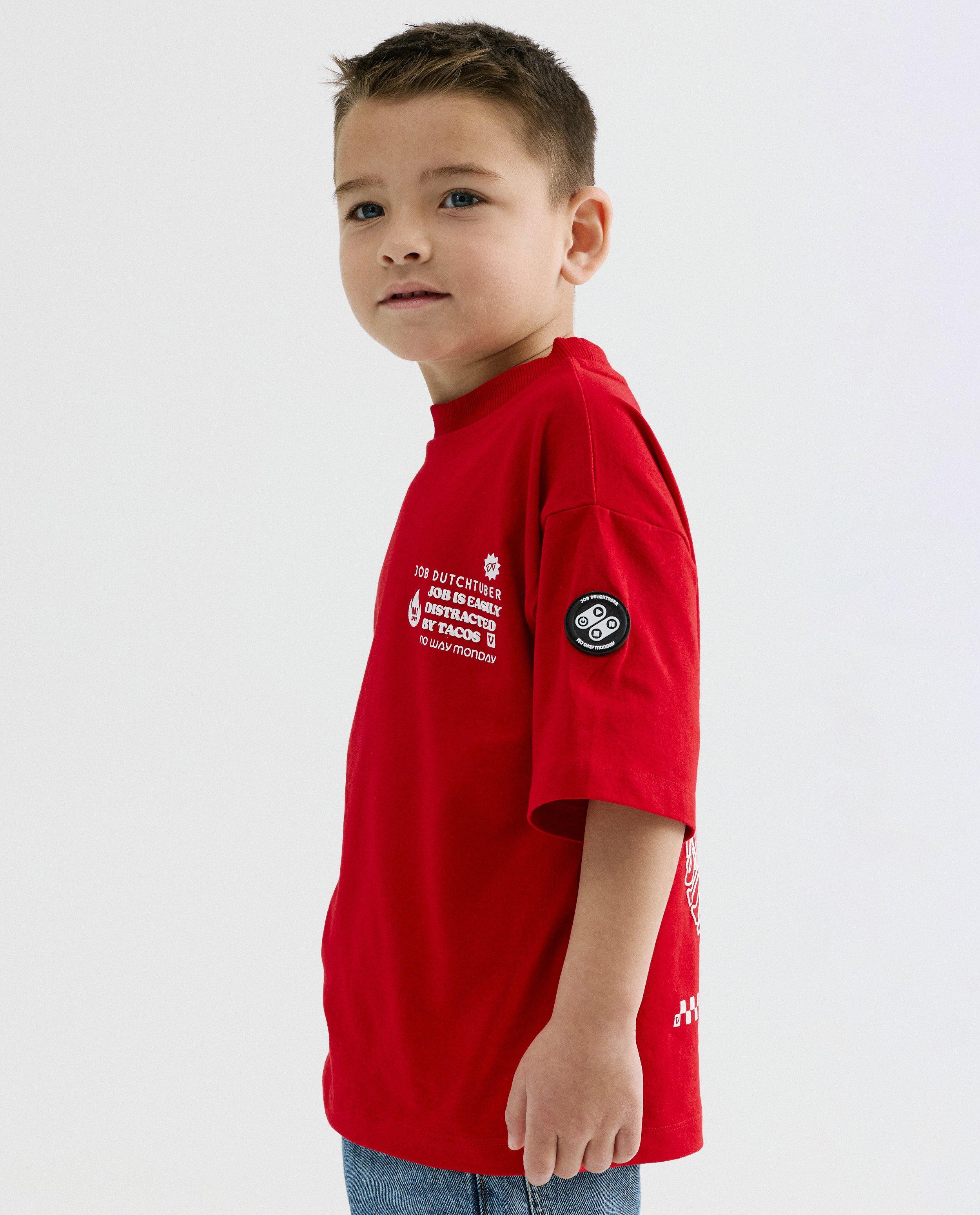 T-shirt met backprint, 110-152, unisex - Product Detail - rood - afbeelding nummer 6