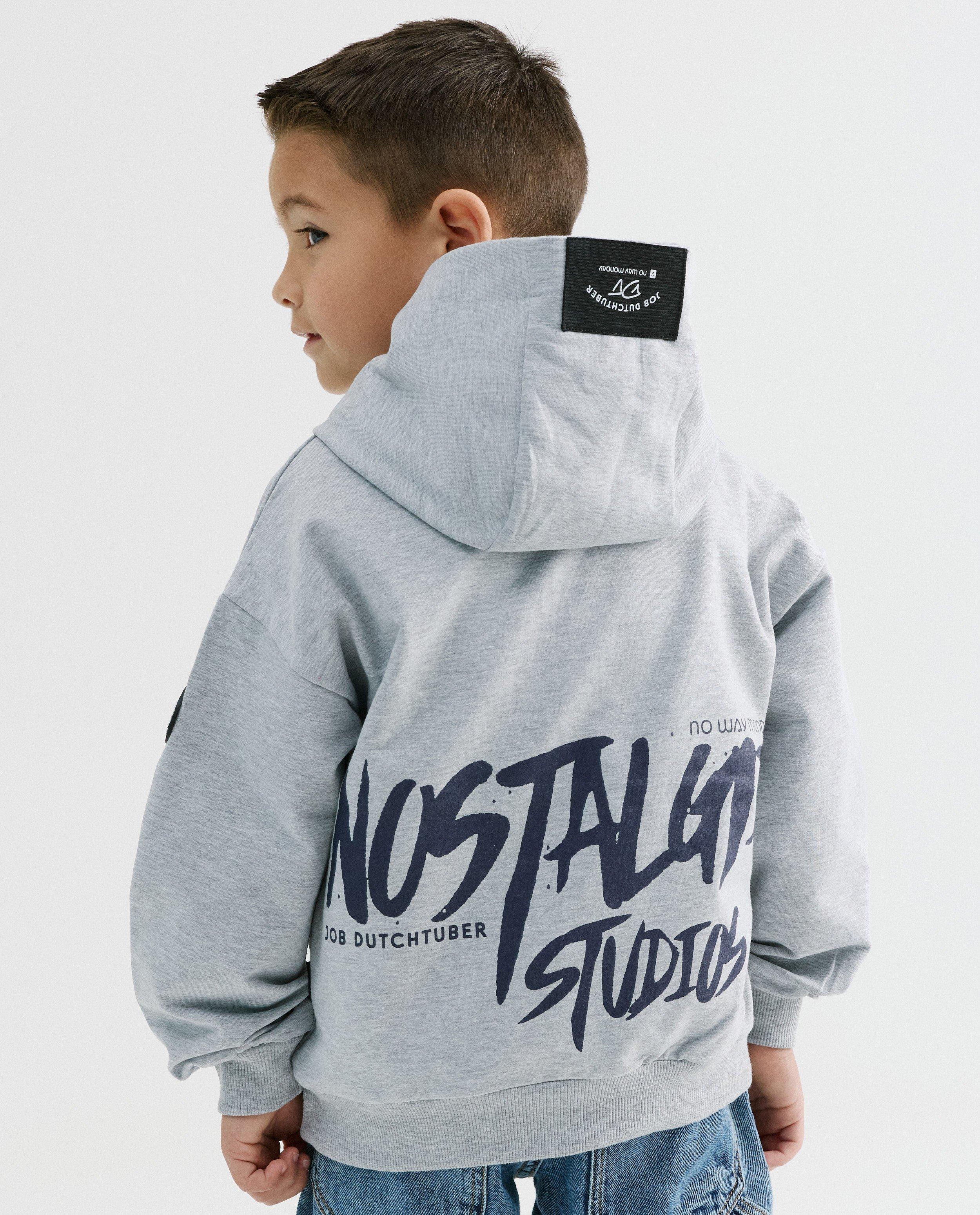 Hoodie met backprint, 110-152, unisex - Product Detail - grijs - afbeelding nummer 1