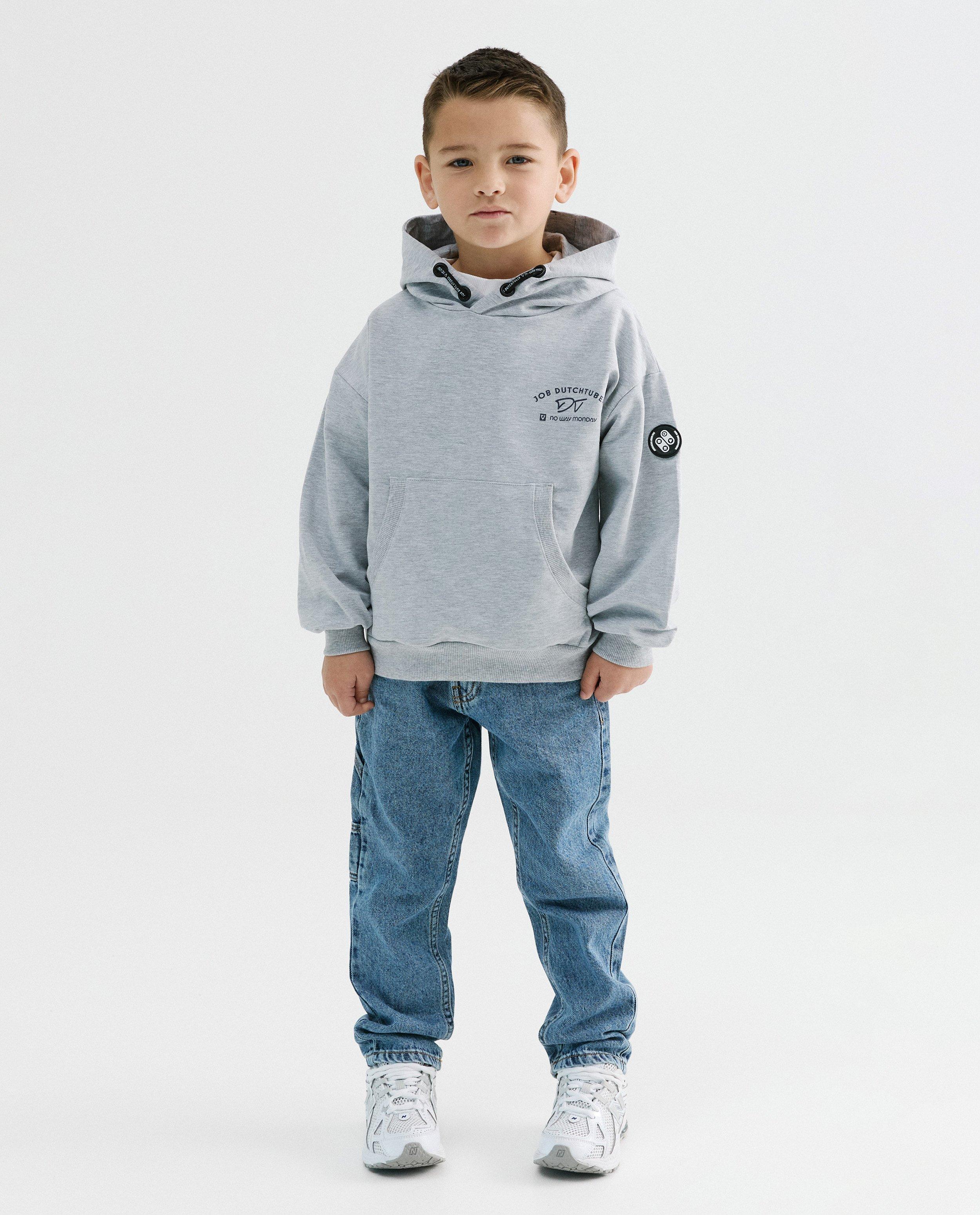 Hoodie met backprint, 110-152, unisex - Product Detail - grijs - afbeelding nummer 3