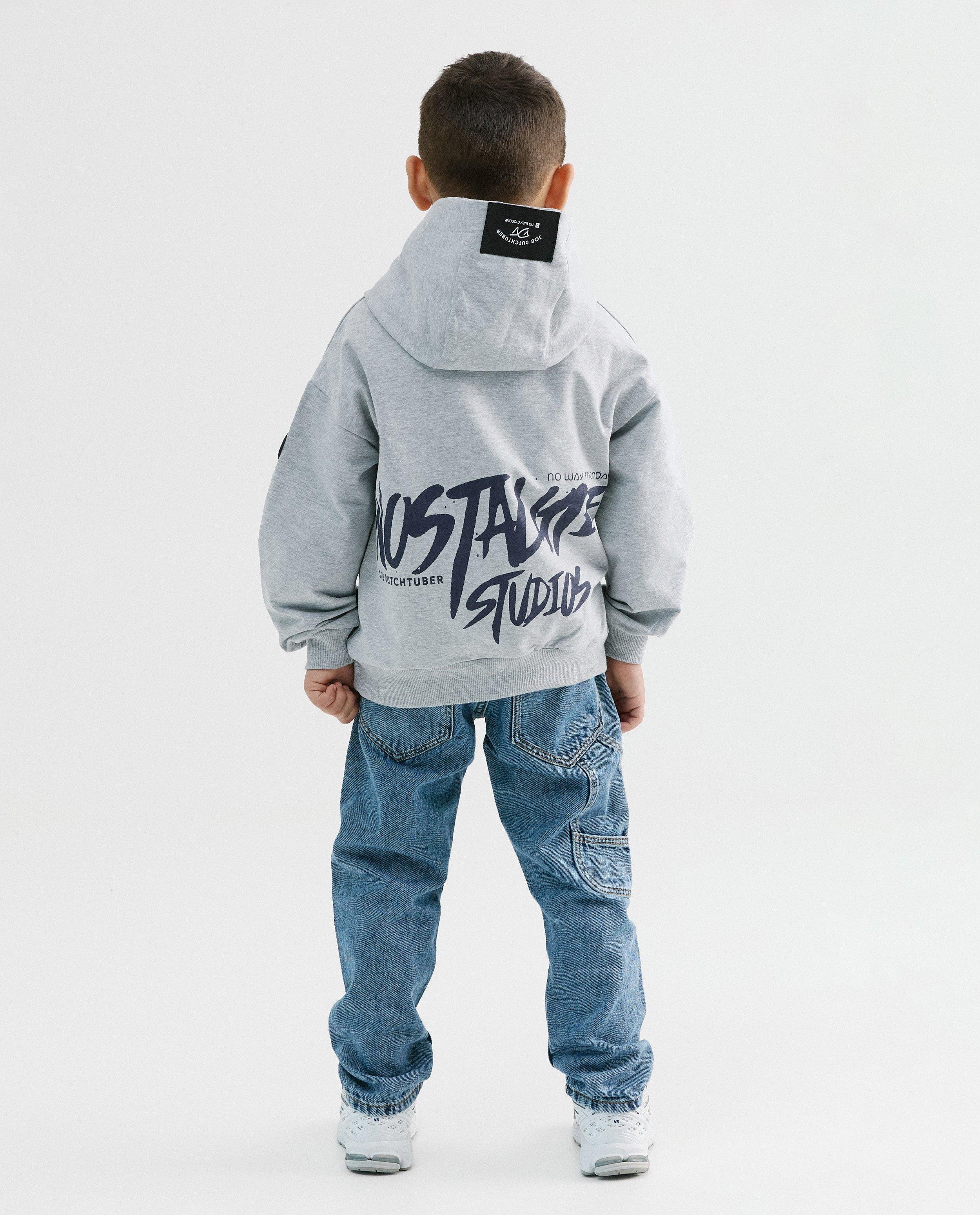 Hoodie met backprint, 110-152, unisex - Product Detail - grijs - afbeelding nummer 4