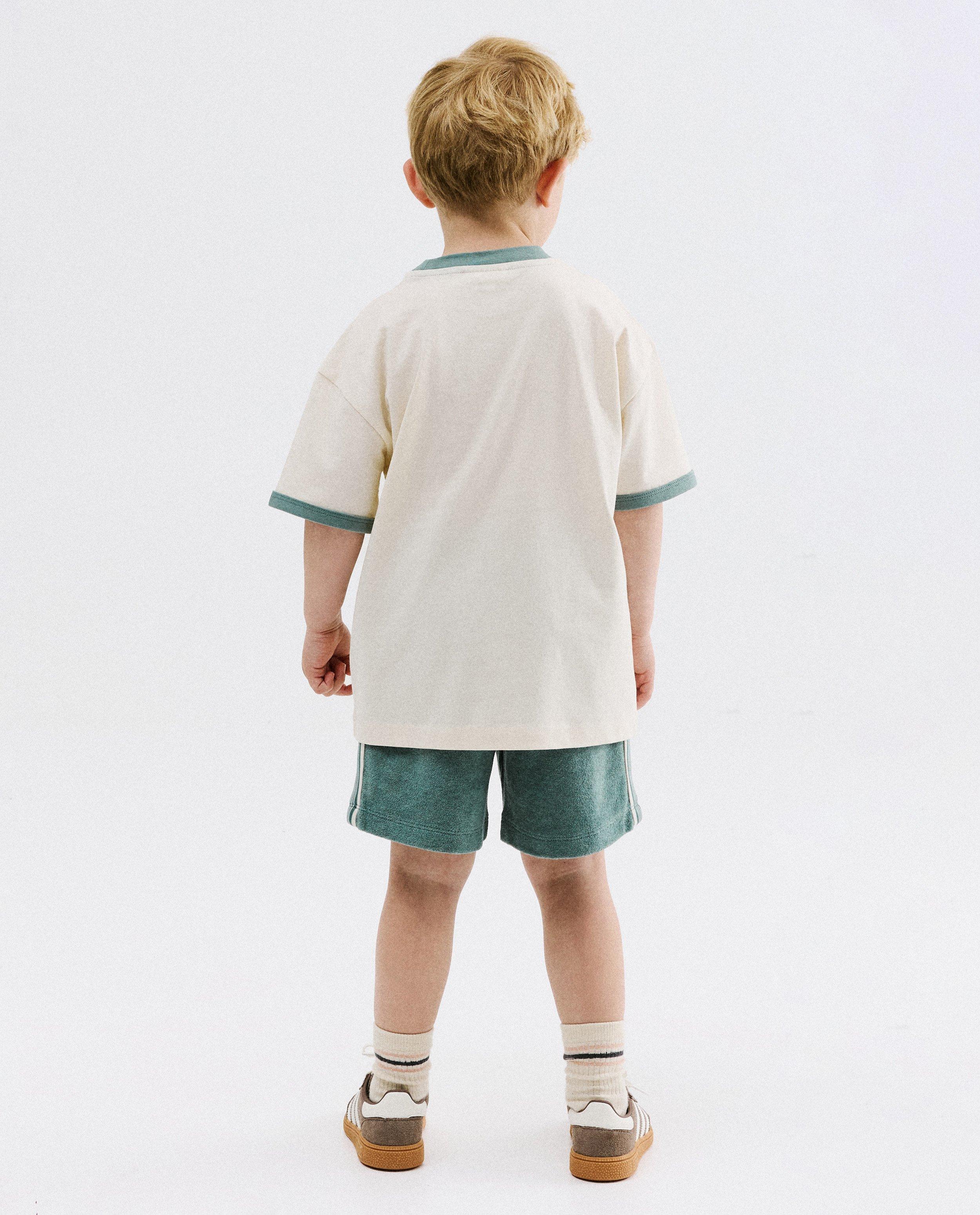T-shirt met opschrift in reli&euml;f, loose fit - Product Detail - khaki - afbeelding nummer 3