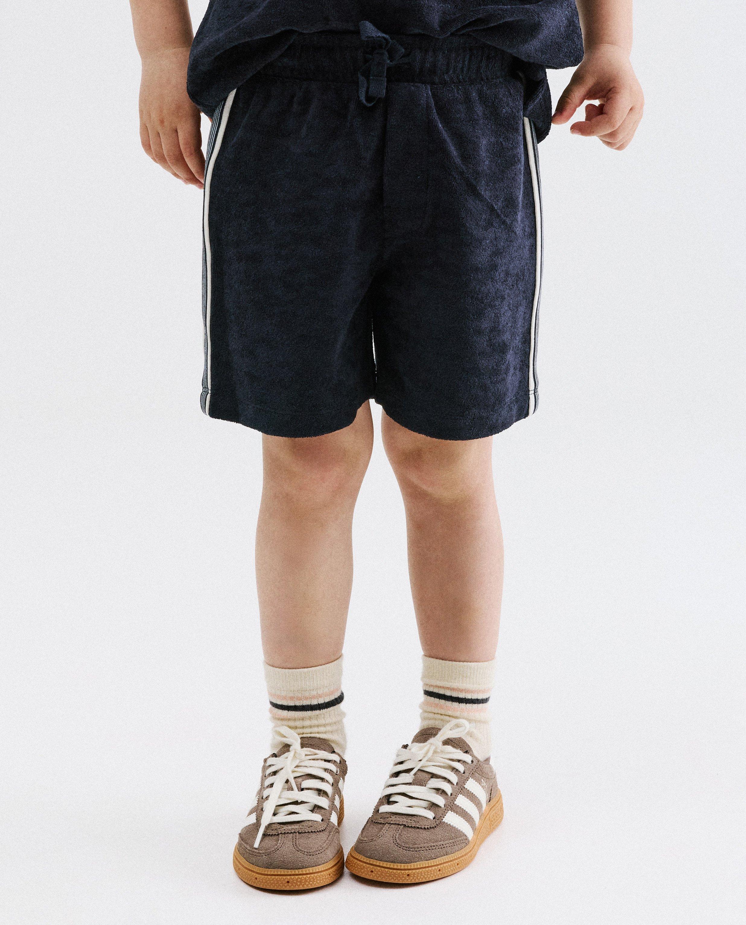 Short met zijstreep - Product Detail - donkerblauw - afbeelding nummer 3