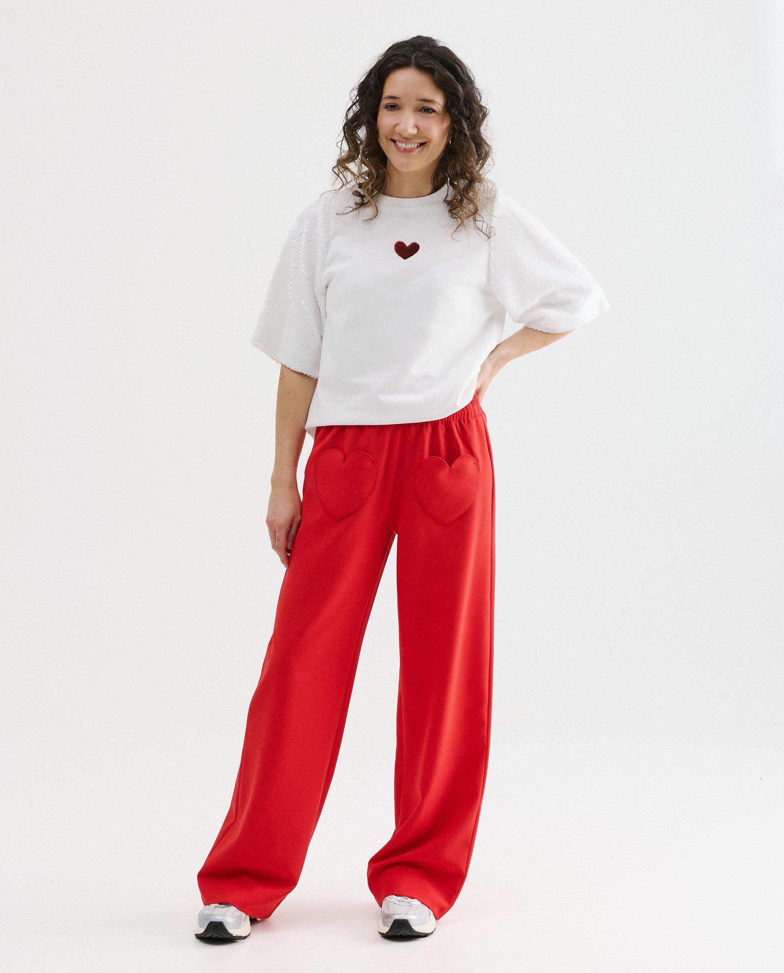 T-shirt met pailletten, XS-XXL - Product Detail - wit - afbeelding nummer 2