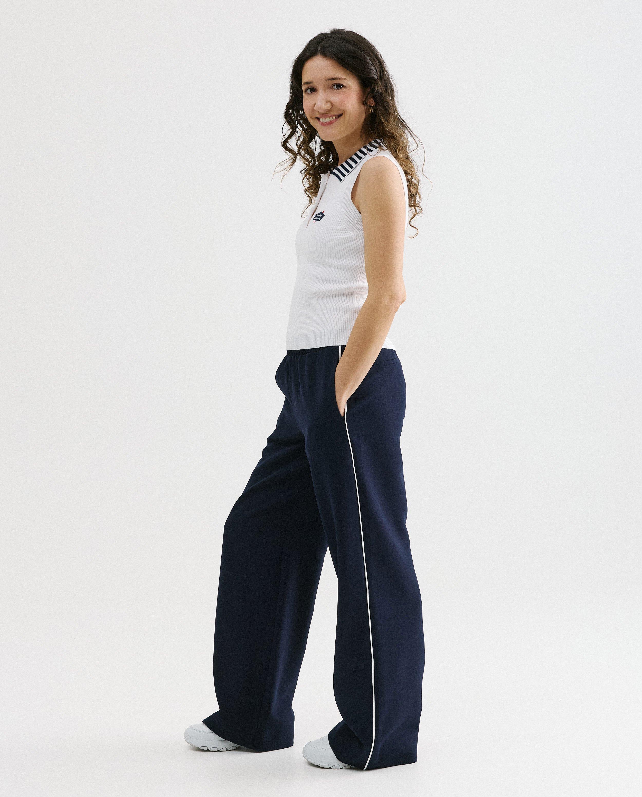 Broek met zijstrepen, 34-46 - Product Detail - donkerblauw - afbeelding nummer 1