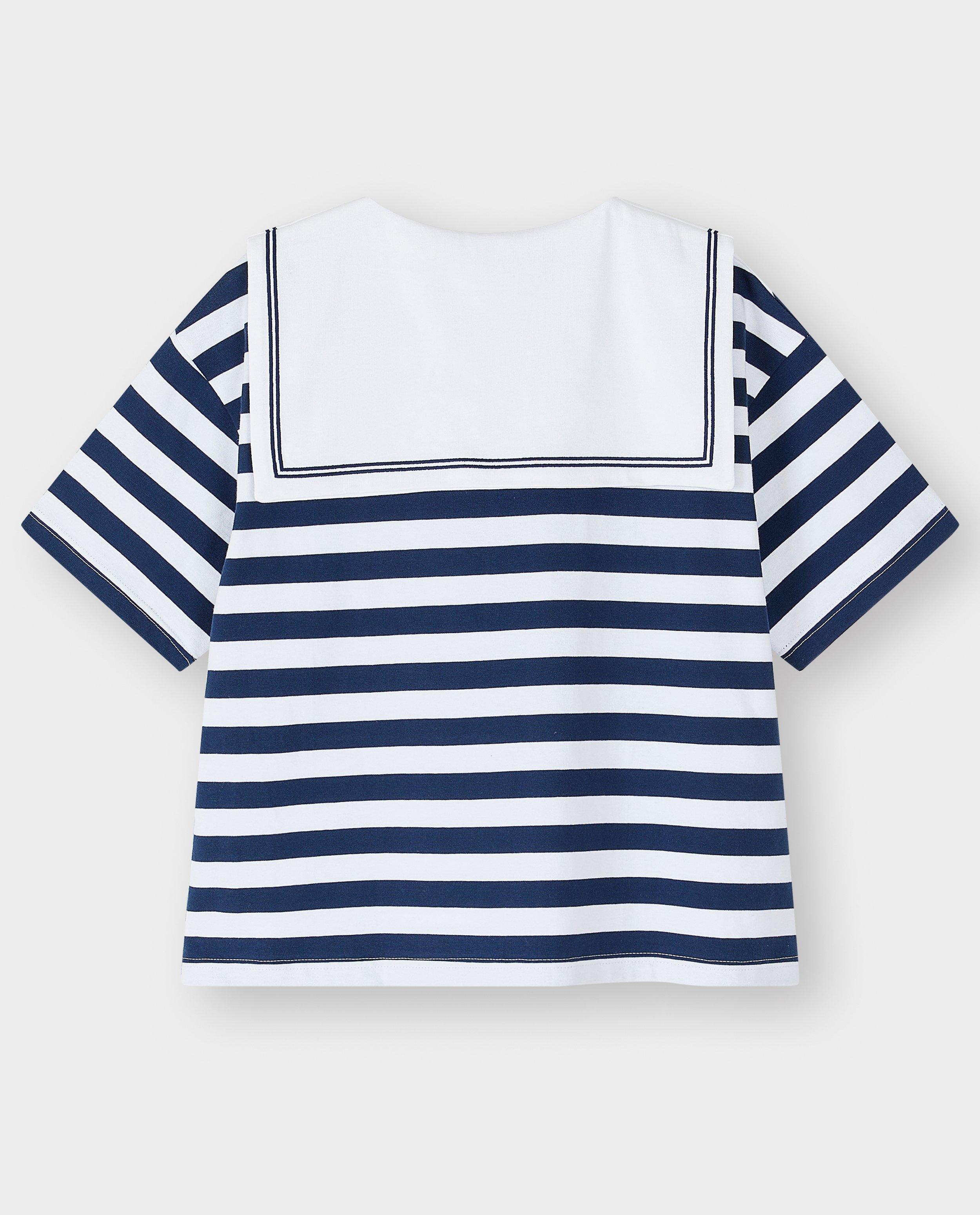 T-shirt met strepen, XS-XXL - Product Detail - donkerblauw - afbeelding nummer 4