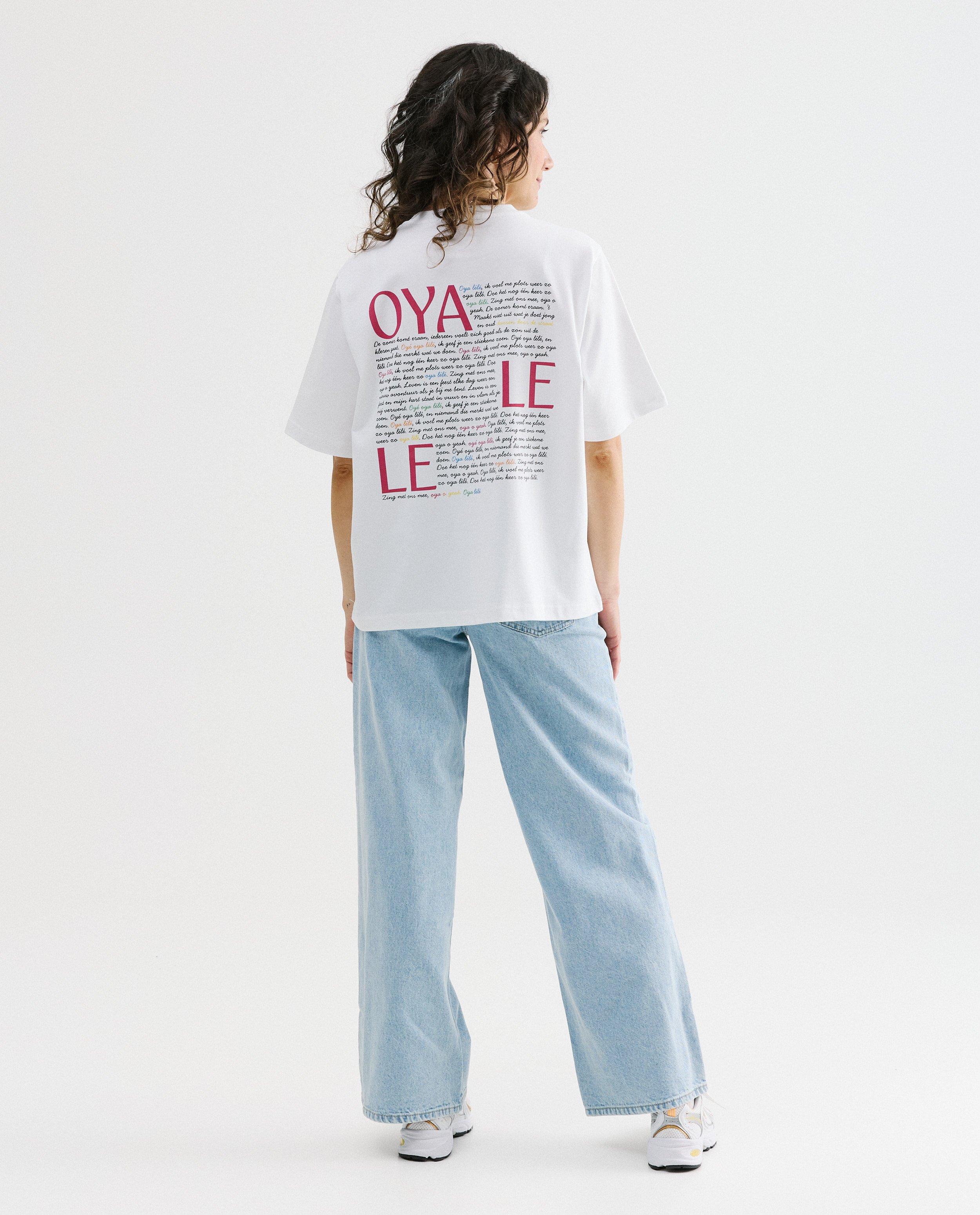 T-shirt met backprint Oya l&eacute;l&eacute;, XS-XXL - Product Detail - wit - afbeelding nummer 4