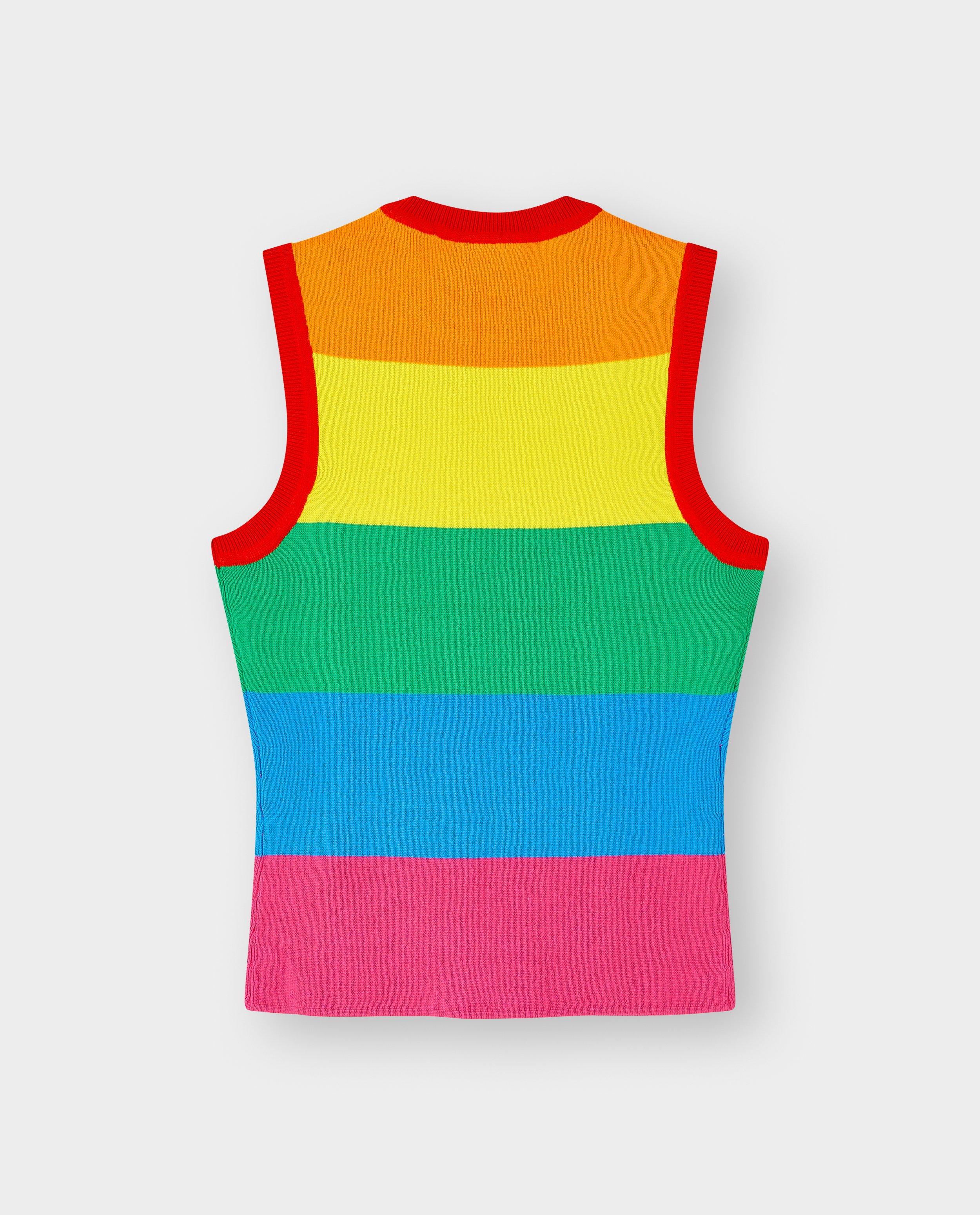 Top met regenboogstrepen, XS-XXL - Product Detail - oranje - afbeelding nummer 5