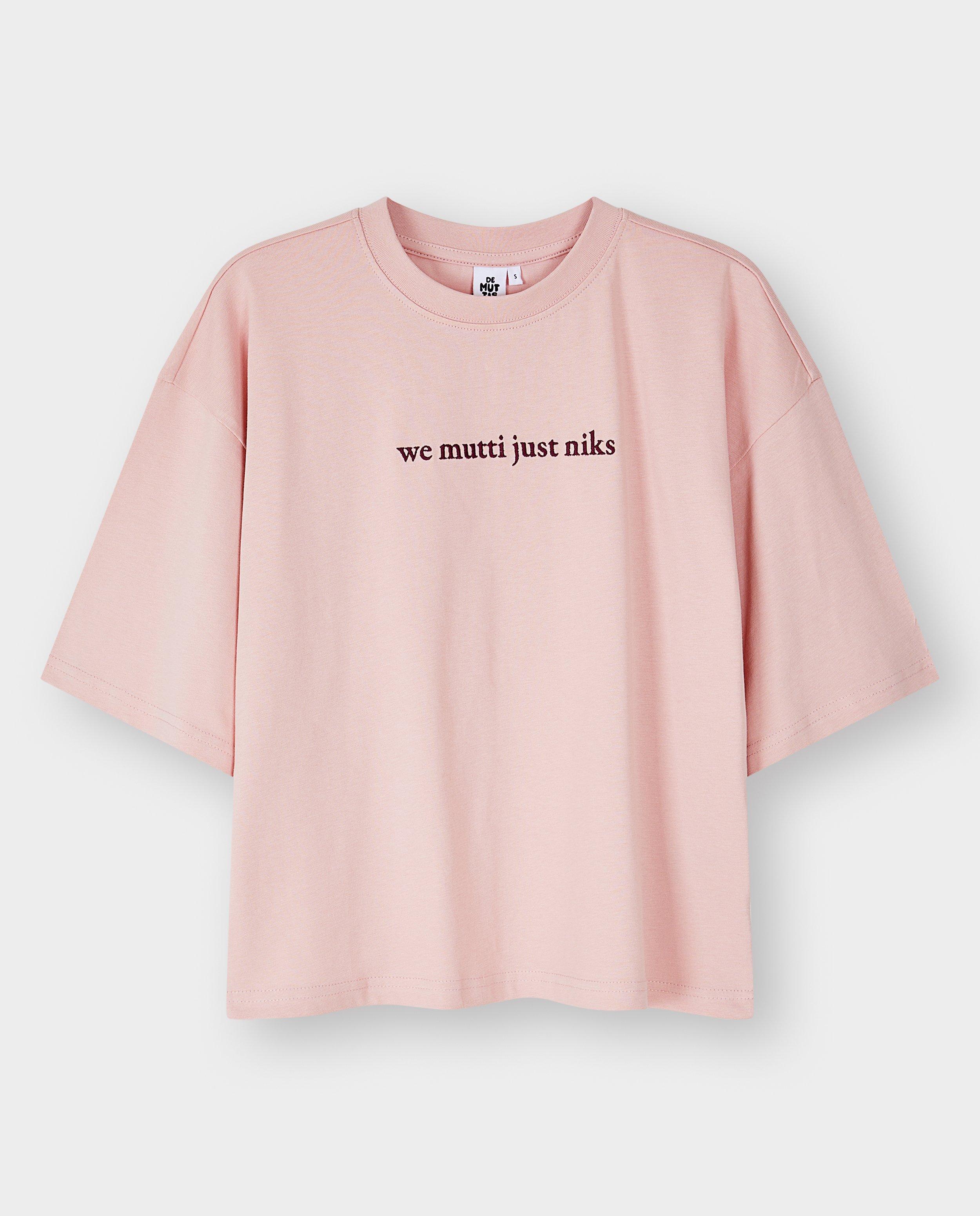 T-shirt We mutti just niks, oversized fit - Product Detail - lichtroze - afbeelding nummer 6