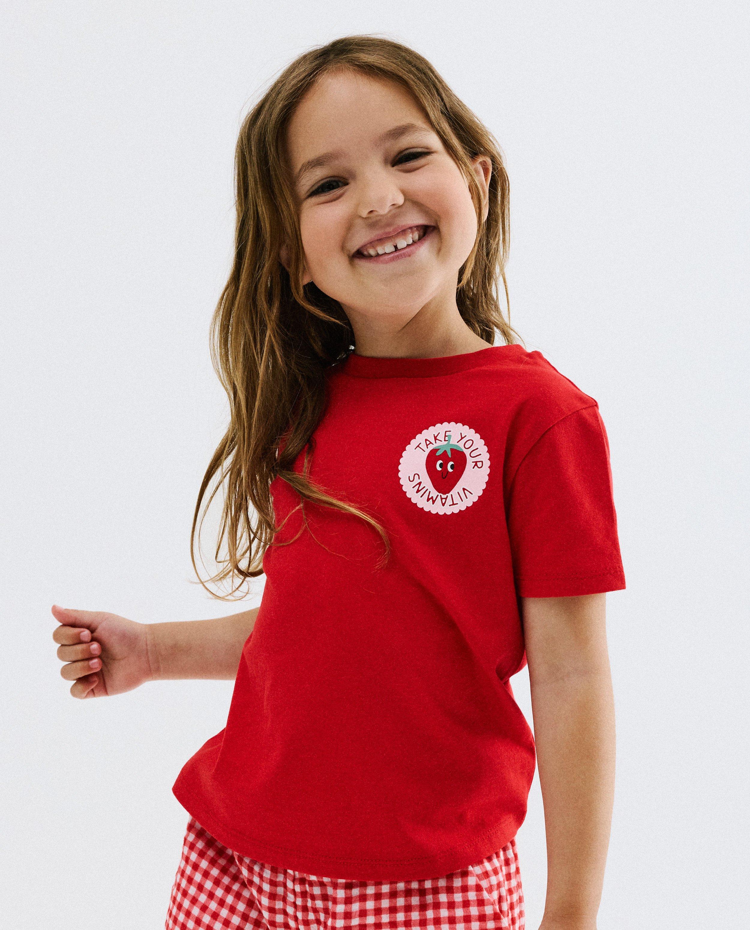 T-shirt met kleine print, relaxed fit