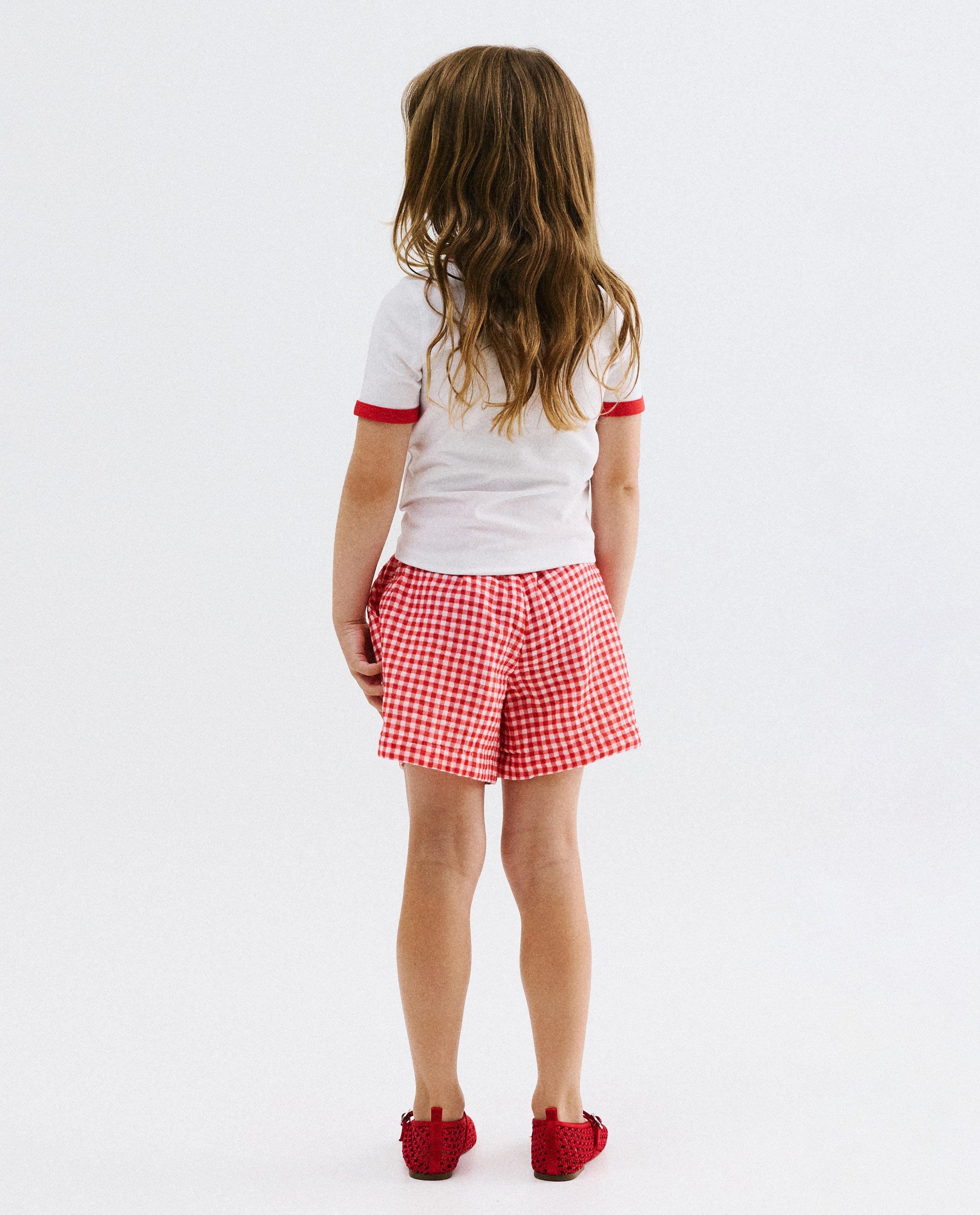 Tetra short met ruiten - Product Detail - rood - afbeelding nummer 2