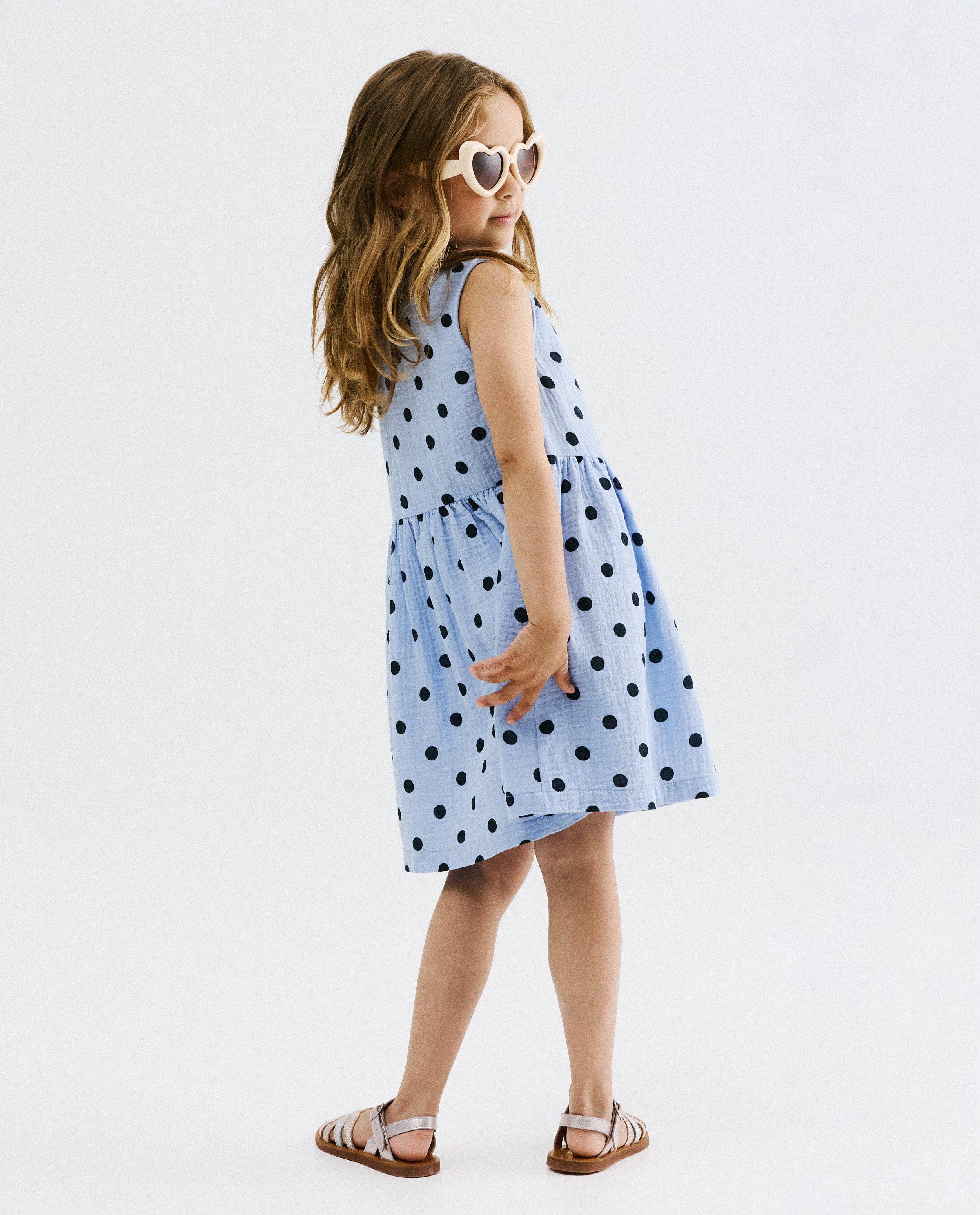 Tetra jurk met polkadots - Product Detail - lichtblauw - afbeelding nummer 3