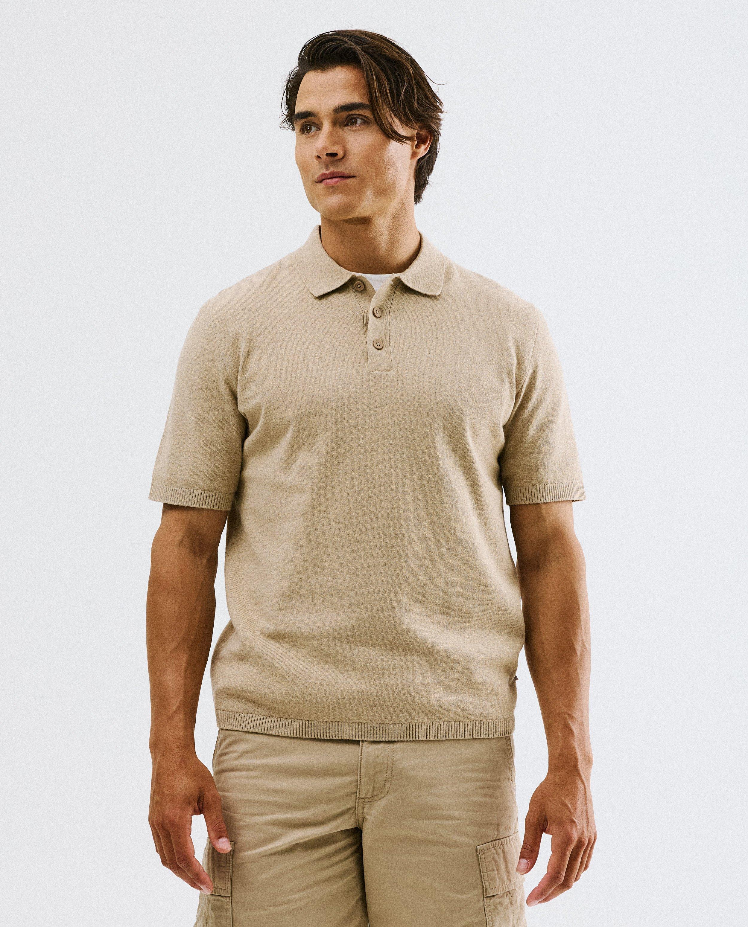 Polo met textuur
