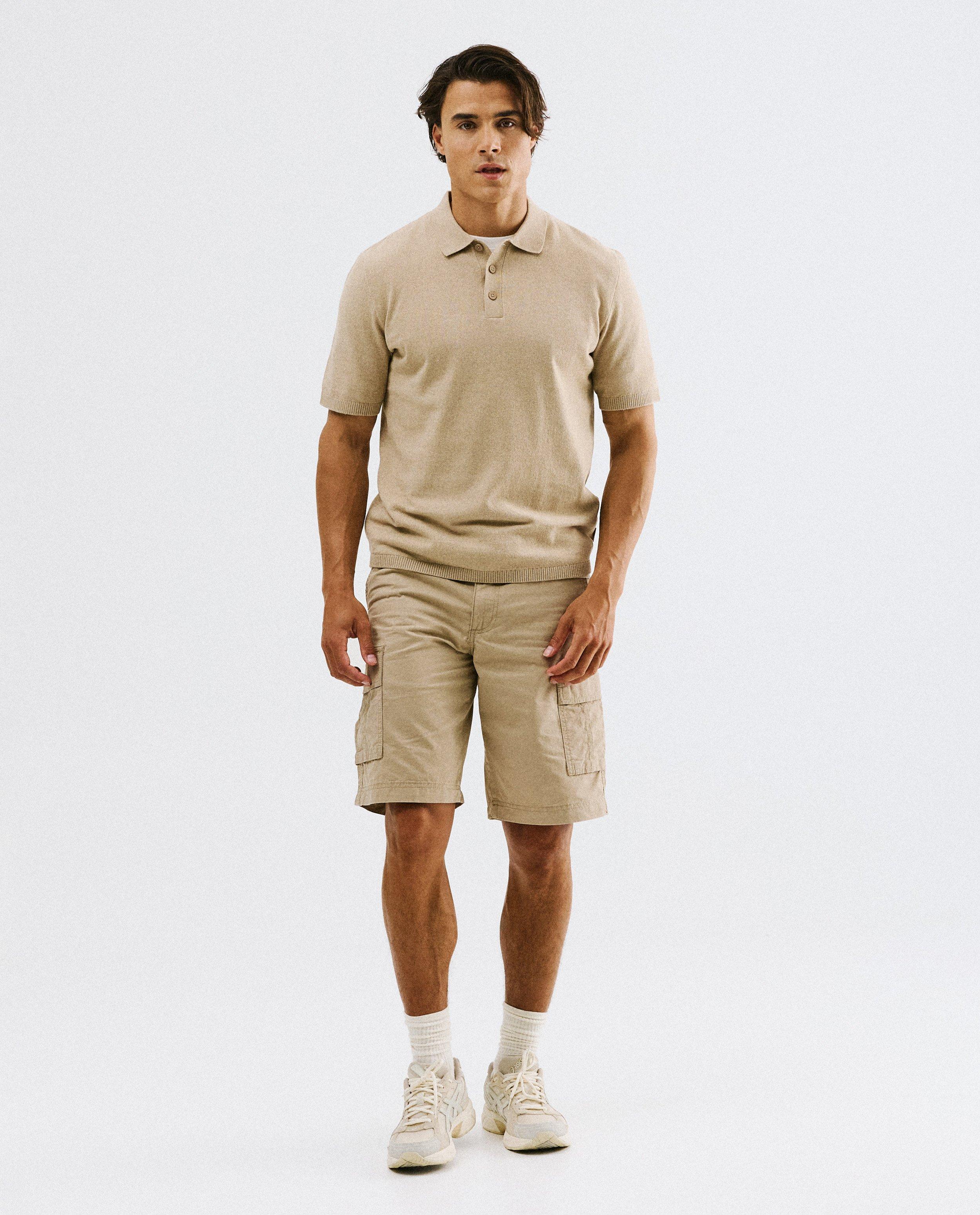 Polo met textuur - Product Detail - lichtbruin - afbeelding nummer 2