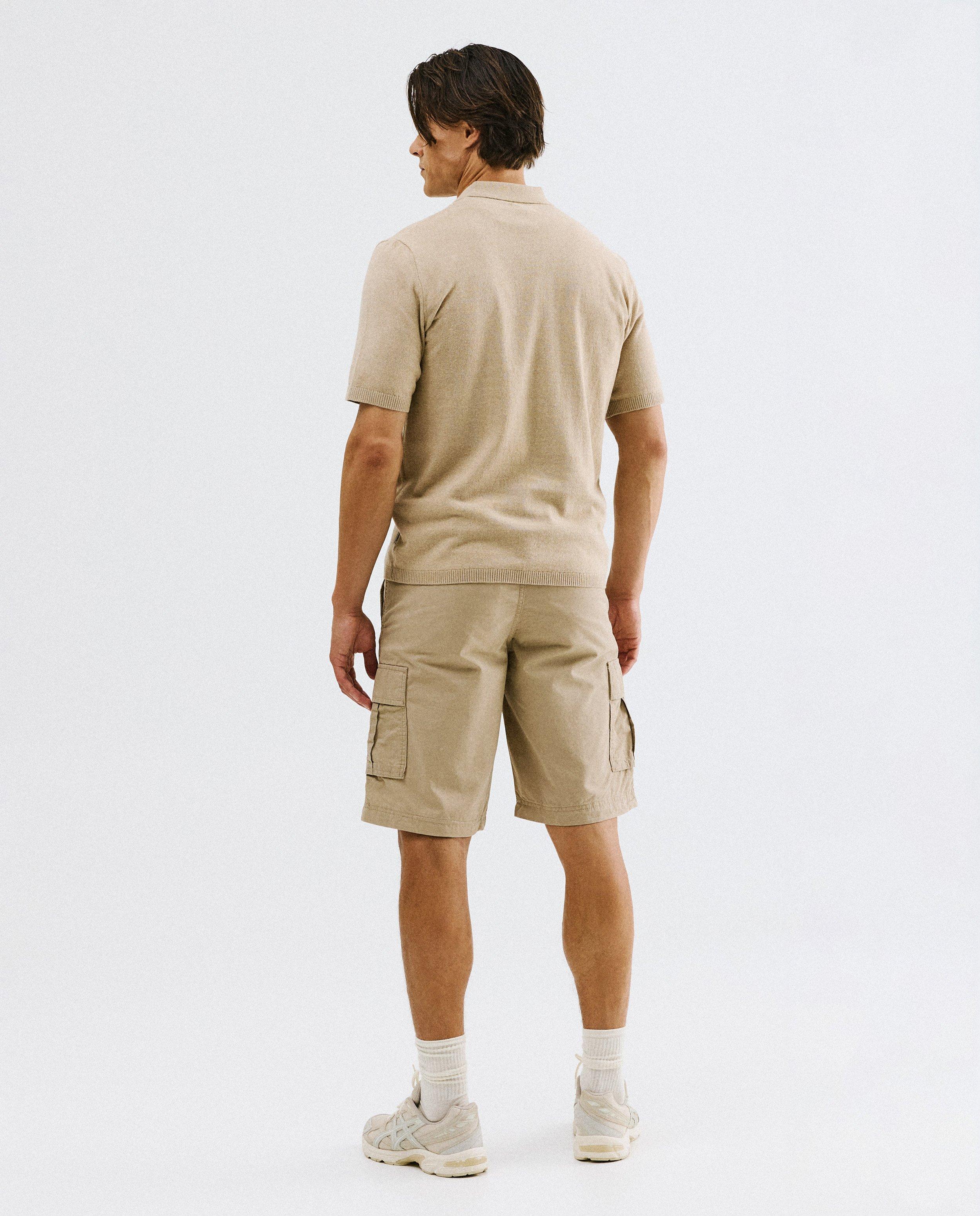 Polo met textuur - Product Detail - lichtbruin - afbeelding nummer 3
