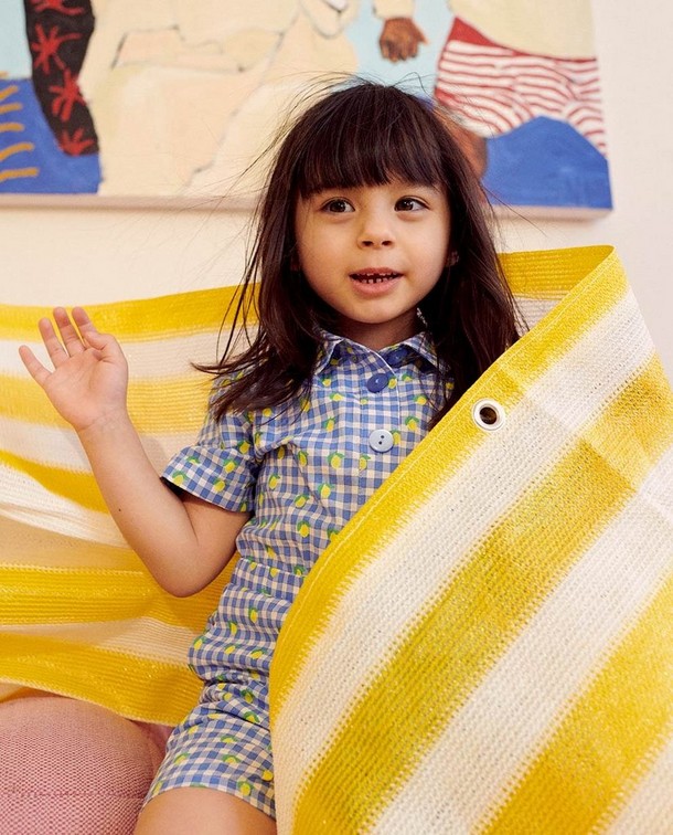 Comfy in blauw en geel Comfy in blauw en geel