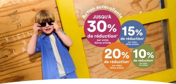 Action autocollants chez JBC
