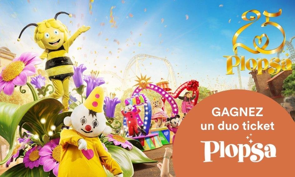 Gagnez un duo ticket Plopsa