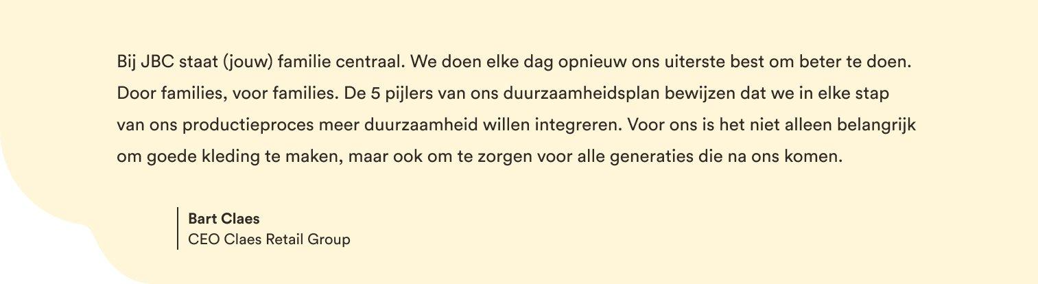 Samen met JBC naar meer duurzaamheid