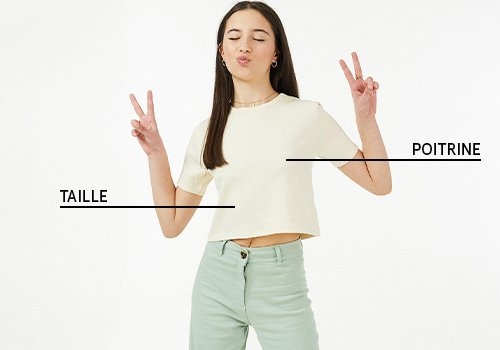 Tableau des tailles pour les filles