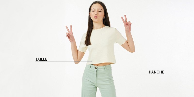 Tableau des tailles pour les filles