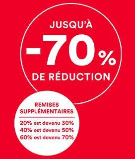 Ventes couplés jusqu’à -70 % chez JBC