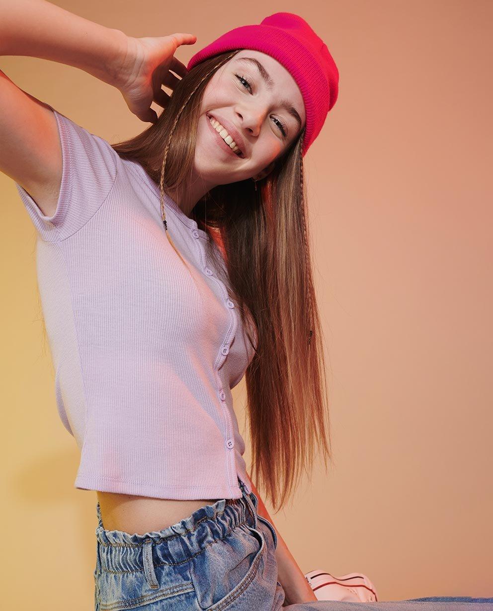 Lila fleurt je outfit op!