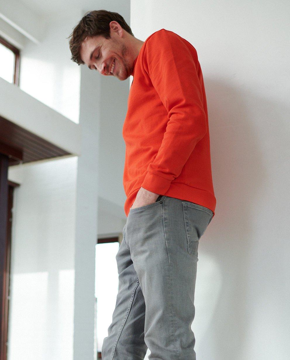 Comfortabel in rood