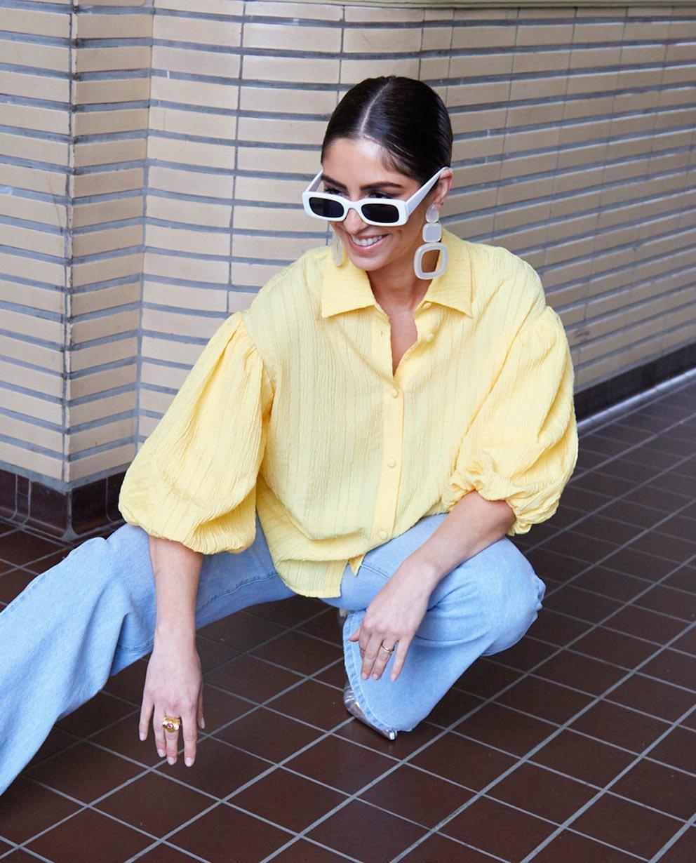 Casual chic in zomers geel