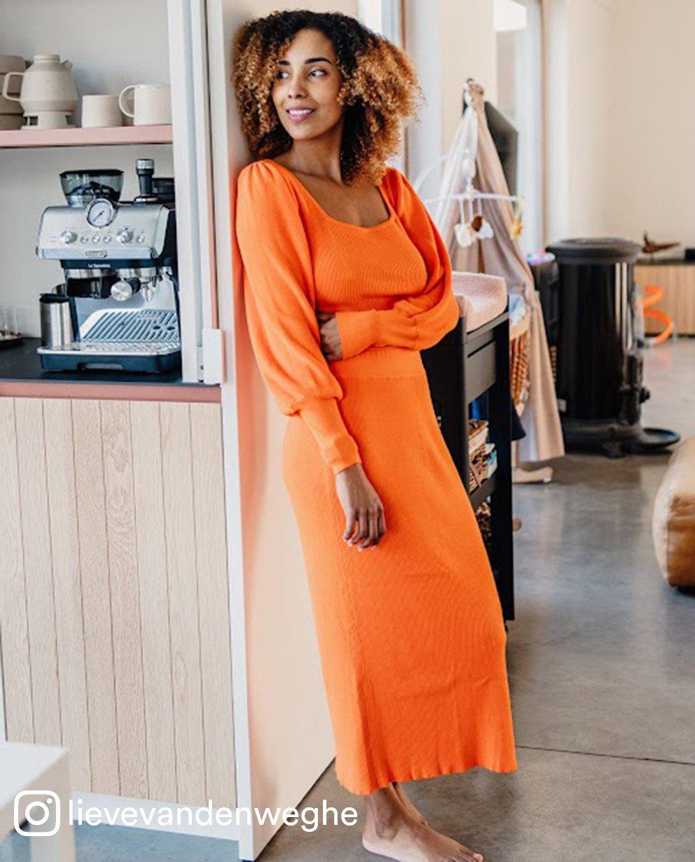 Elegant in oranje - null - 