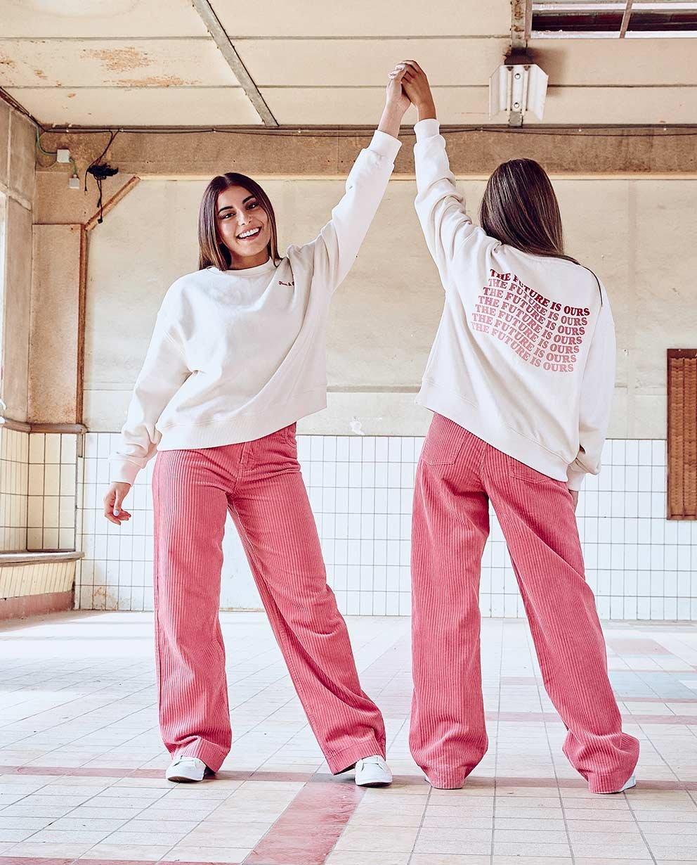 Vrolijke look met leuk opschrift