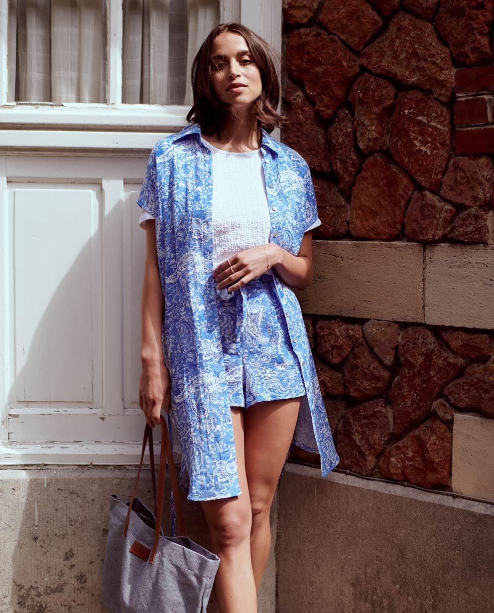 Blauwe zomeroutfit - null - 
