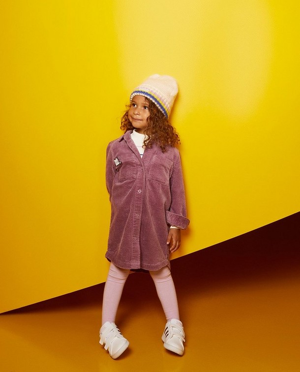 Mini fashionista en velours côtelé Mini fashionista en velours côtelé