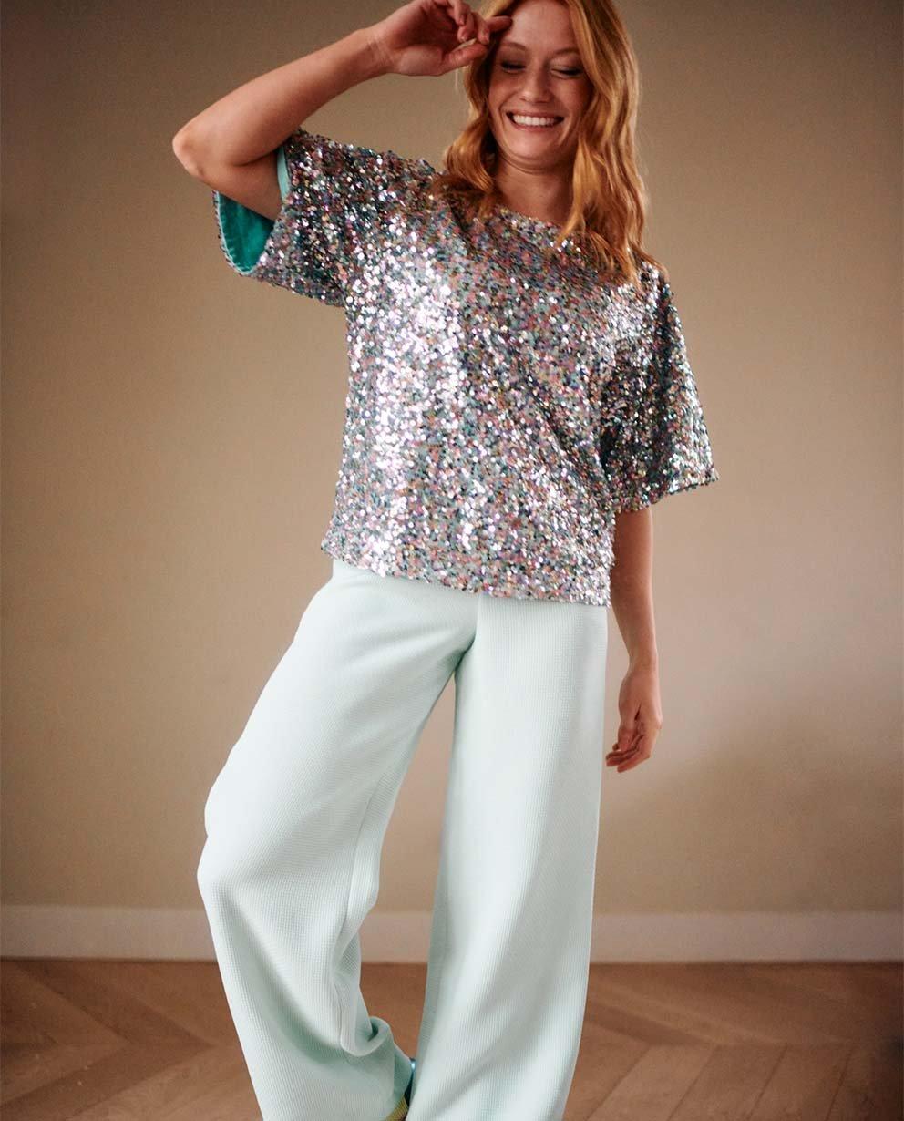 Feestlook met pailletten - 