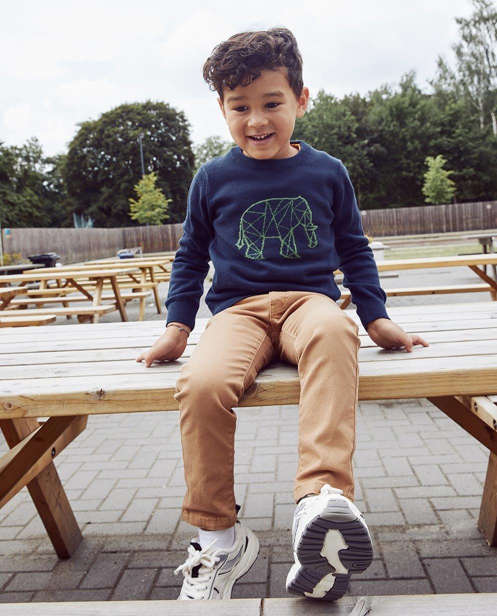 Ensemble avec pull-over éléphant
