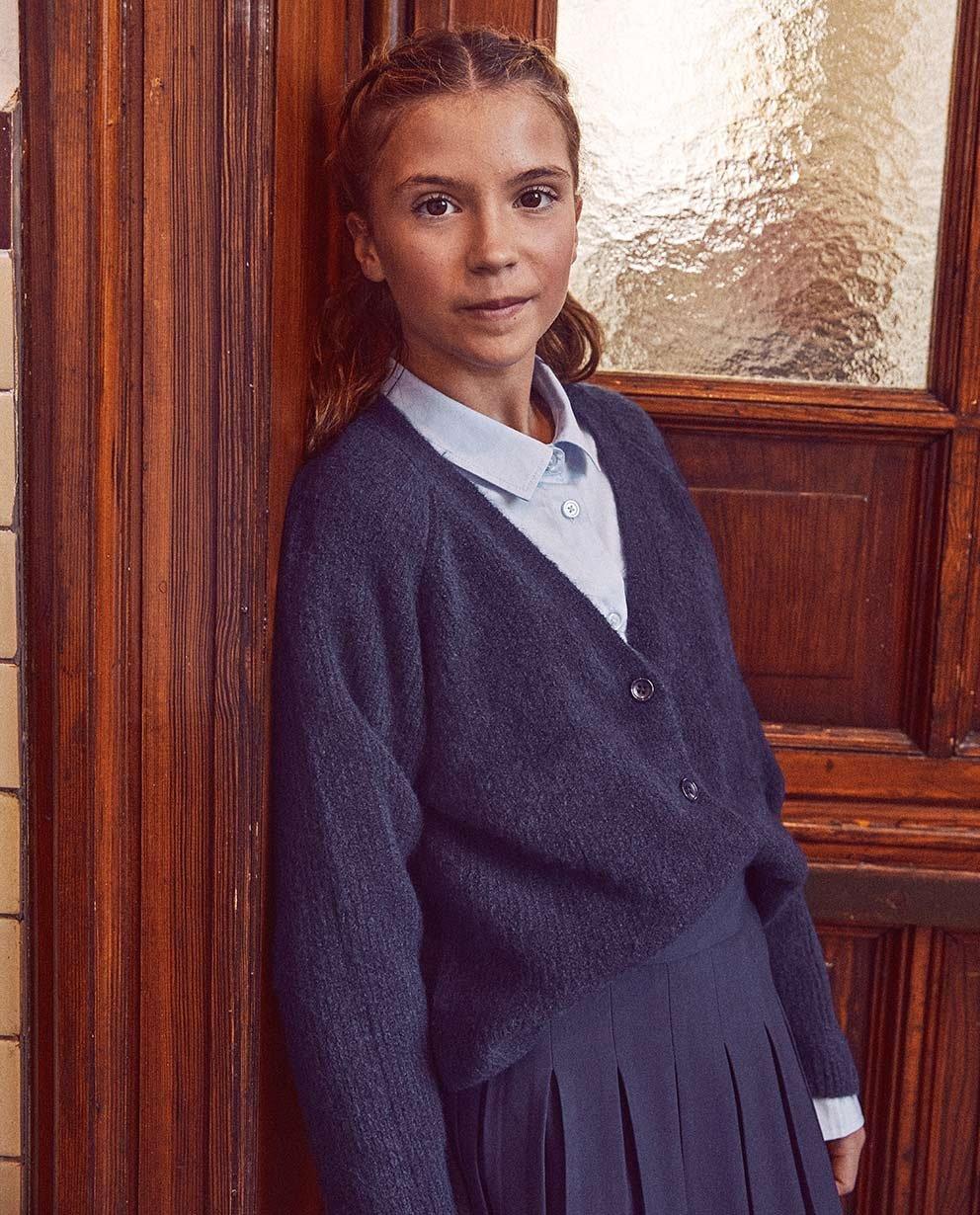 Bel uniforme avec des nuances de bleu
