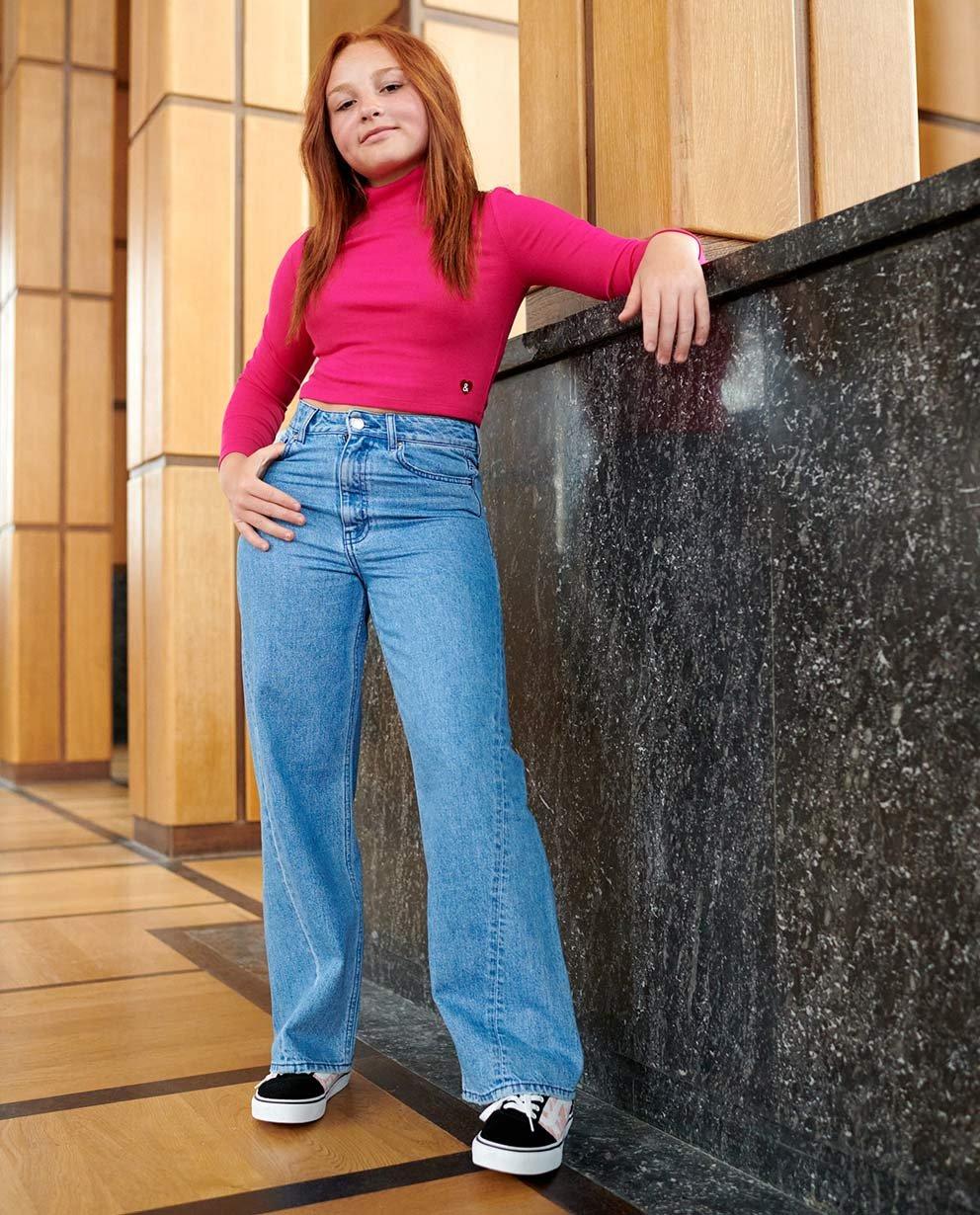 Casual roze look