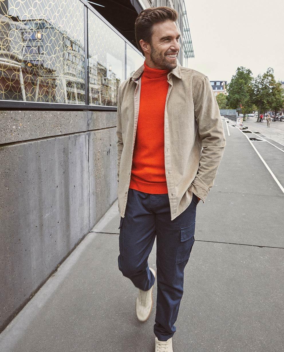 Herfstoutfit met roodtinten - 